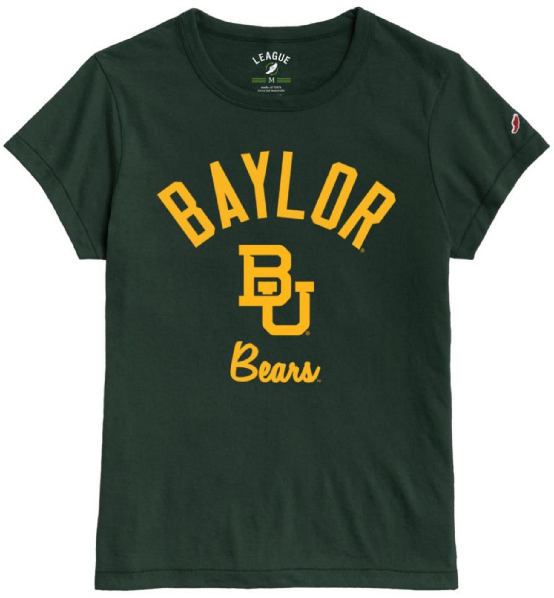 League-Legacy Women's Baylor Bears Green ReSpin T-Shirt product image