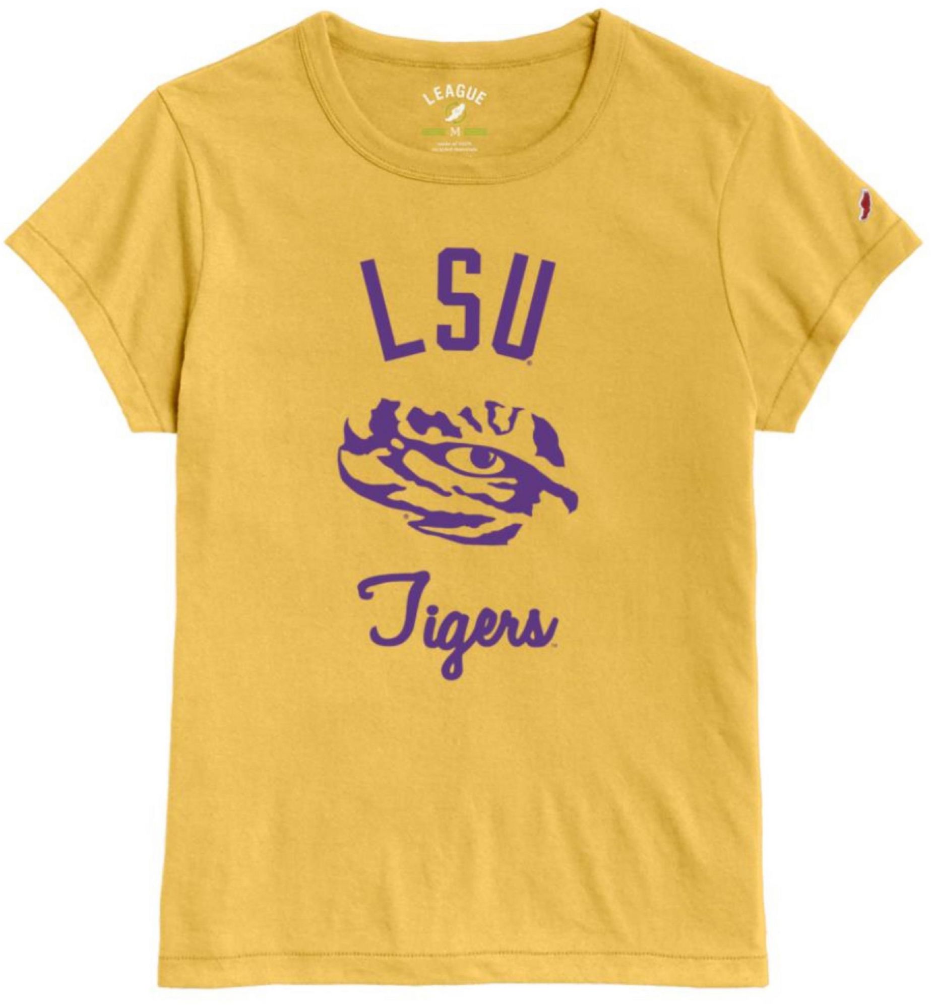 League-Legacy Women's LSU Tigers Gold ReSpin T-Shirt product image