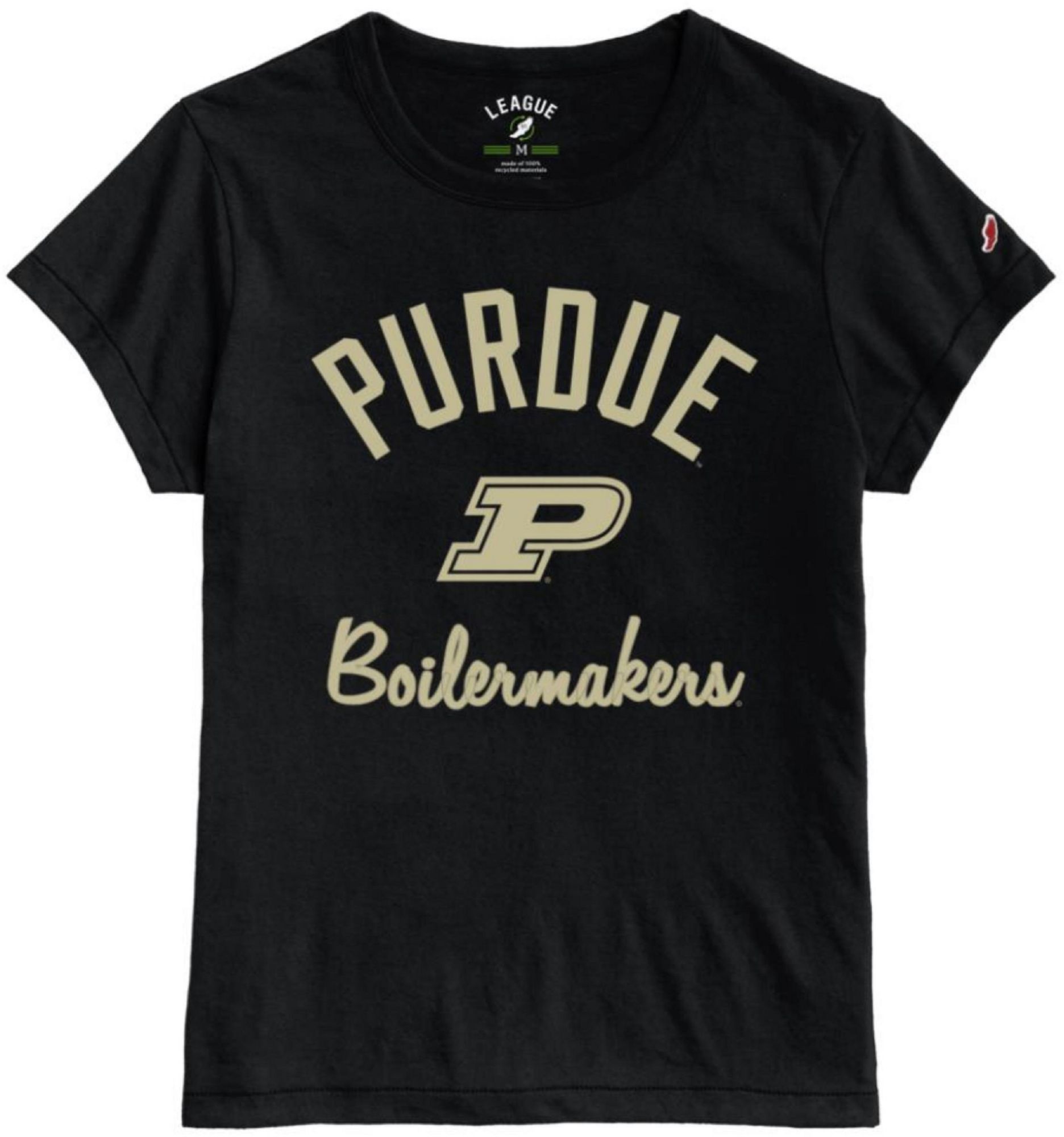 League-Legacy Women's Purdue Boilermakers ReSpin Black T-Shirt product image