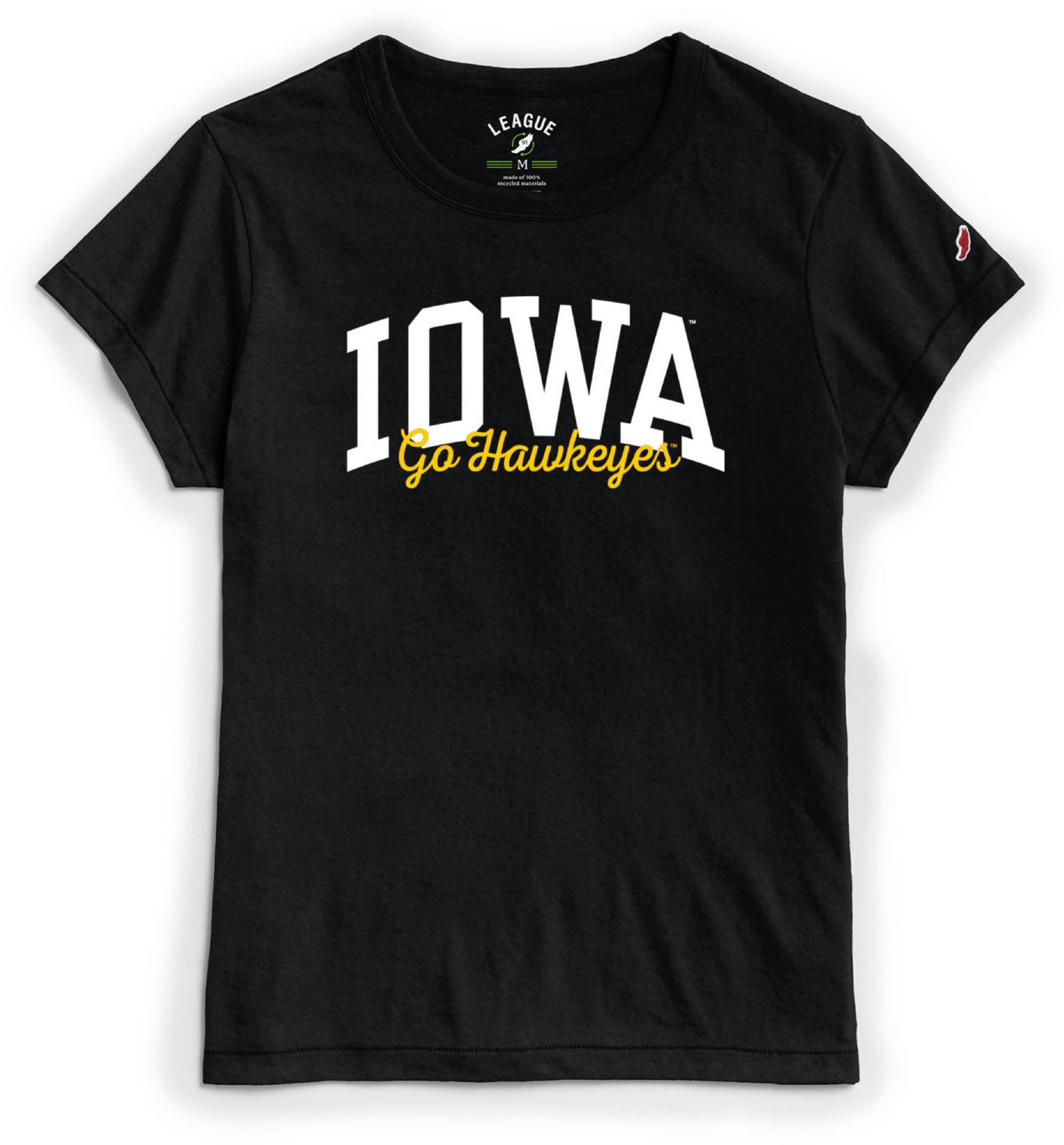League-Legacy Women's Iowa Hawkeyes ReSpin Black T-Shirt product image