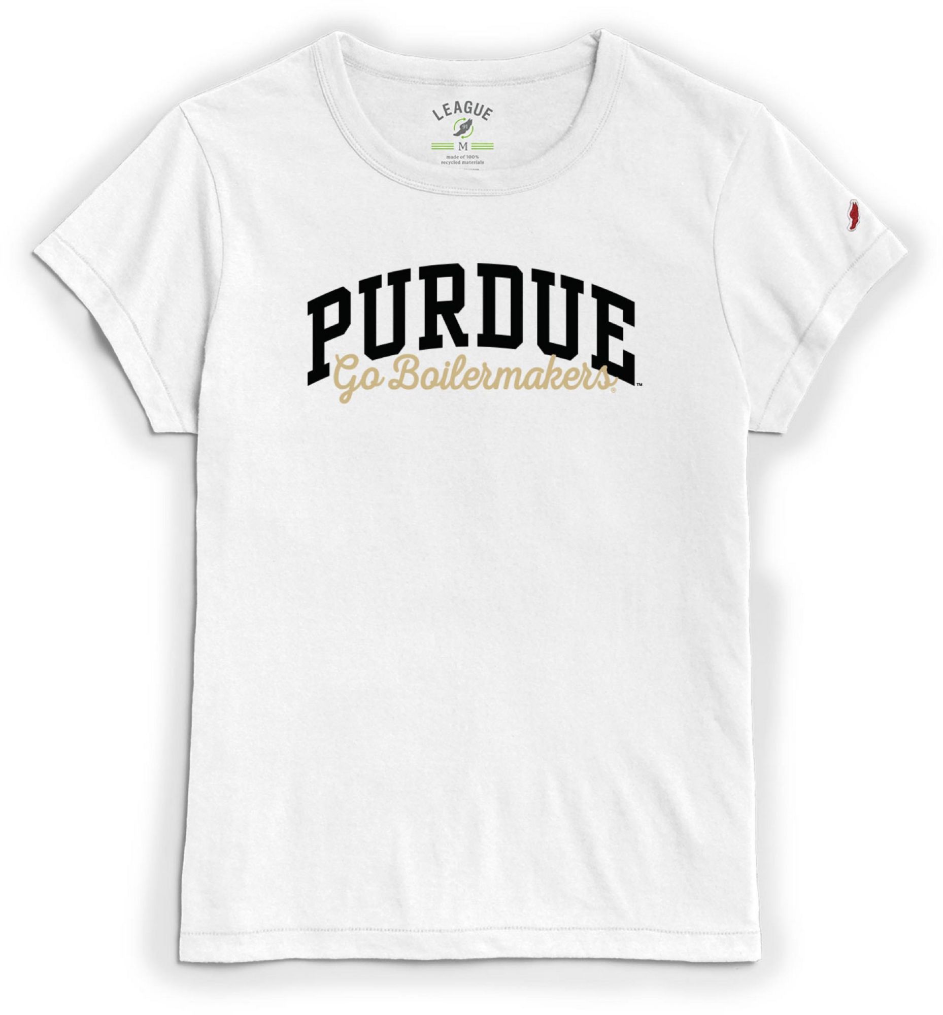 League-Legacy Women's Purdue Boilermakers ReSpin White T-Shirt product image