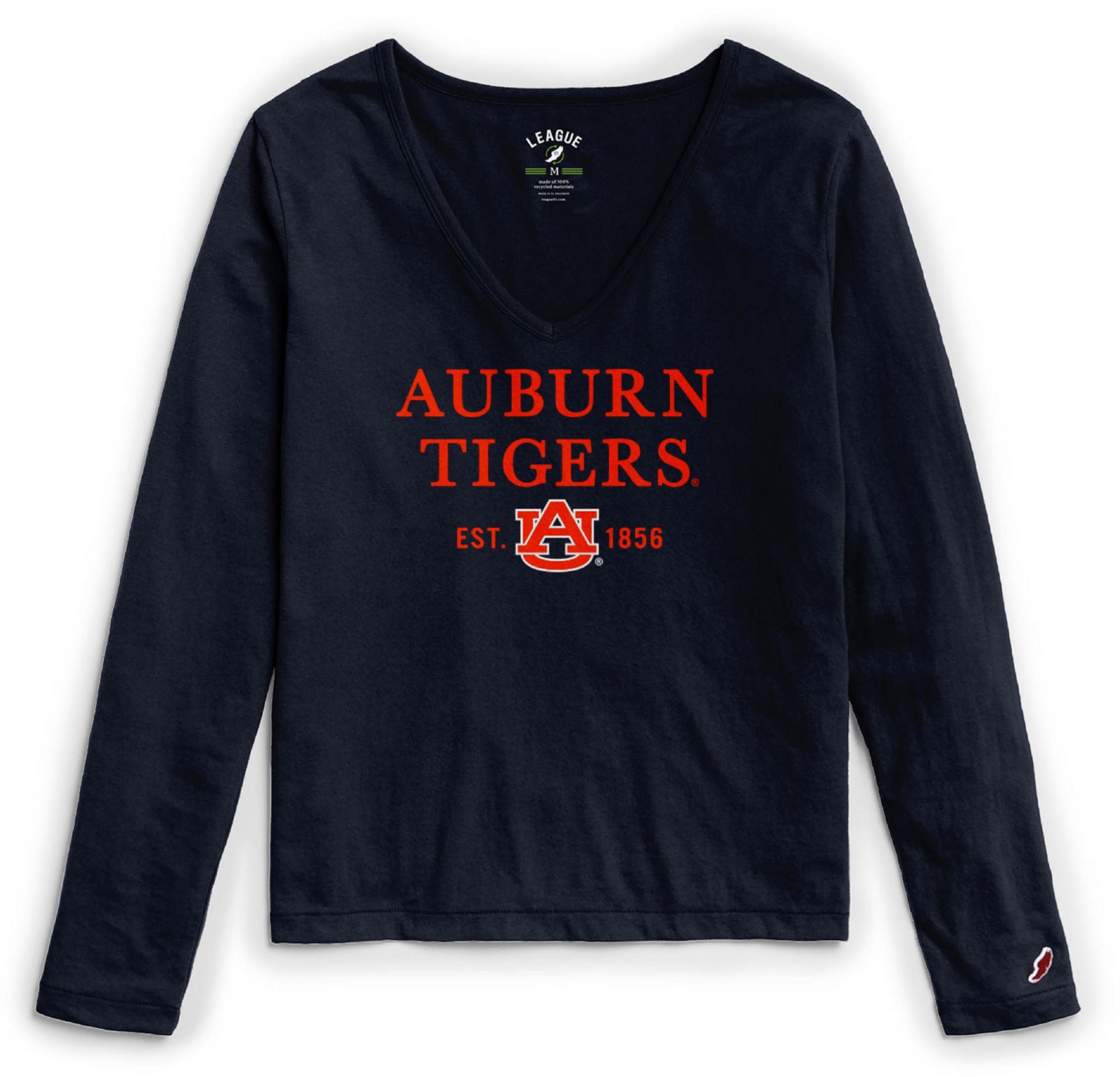 League-Legacy Women's Auburn Tigers Blue ReSpin Long Sleeve T-Shirt product image