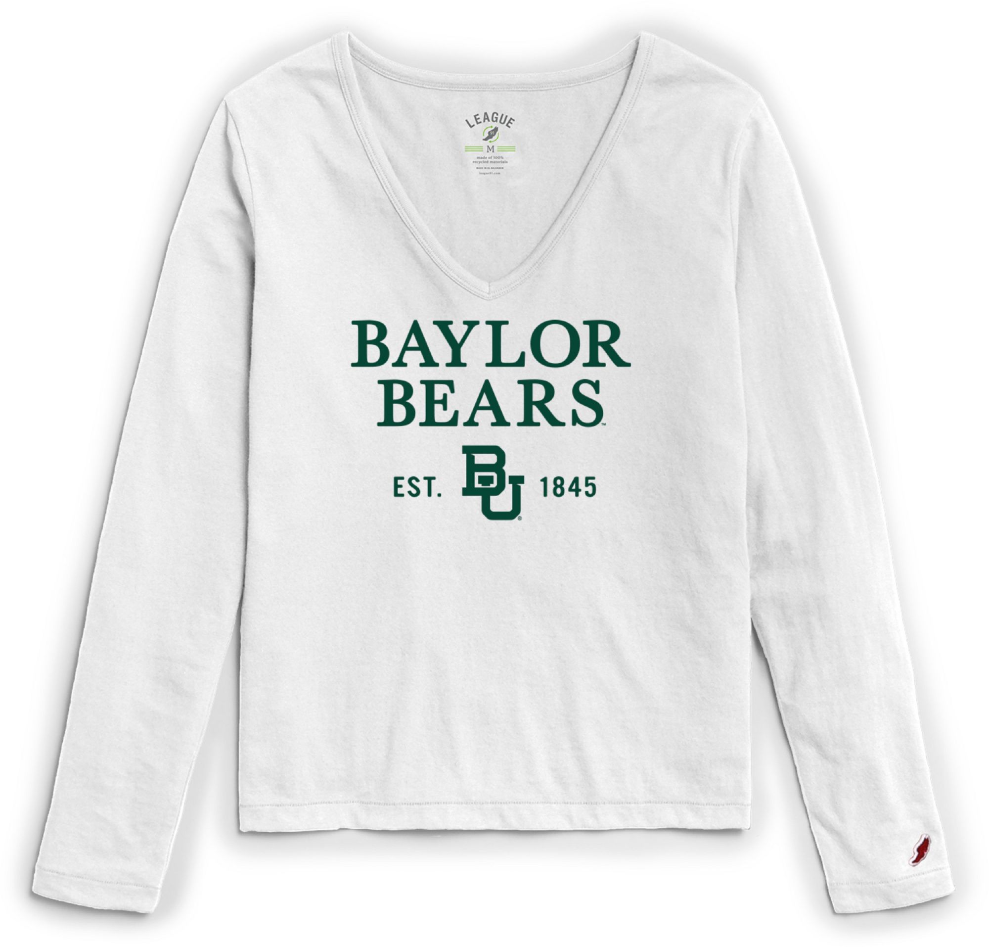 League-Legacy Women's Baylor Bears ReSpin Long Sleeve White T-Shirt product image