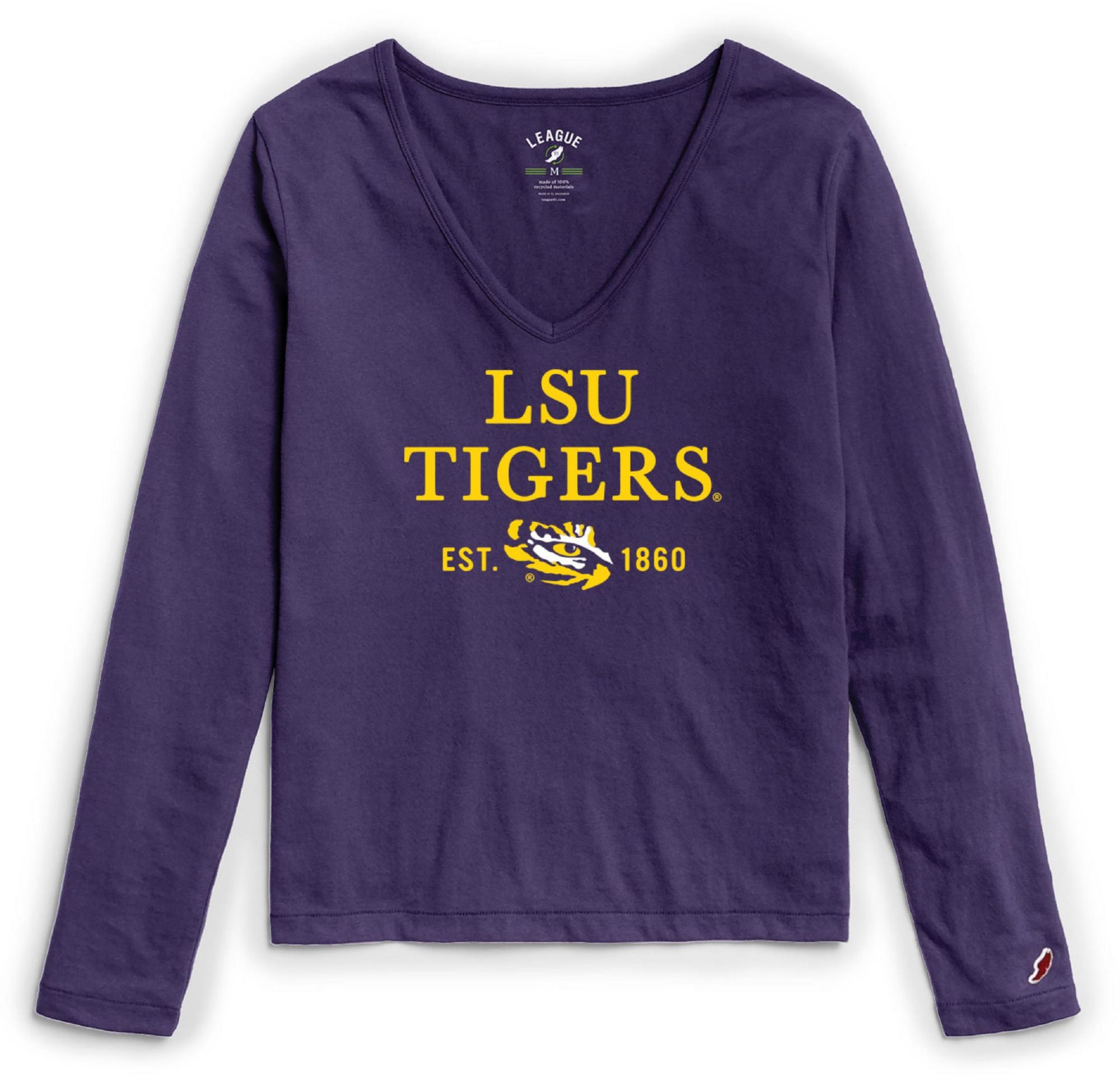 League-Legacy Women's LSU Tigers Purple ReSpin Long Sleeve T-Shirt product image
