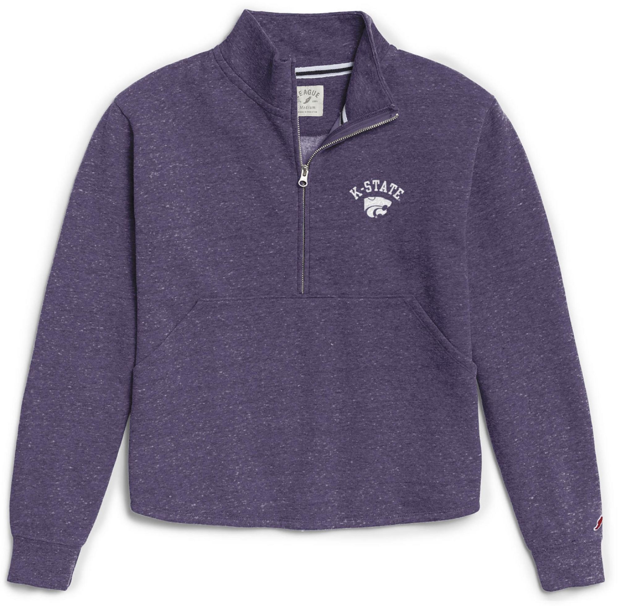 League-Legacy Women's Kansas State Wildcats Purple Victory Springs Quarter-Zip Shirt