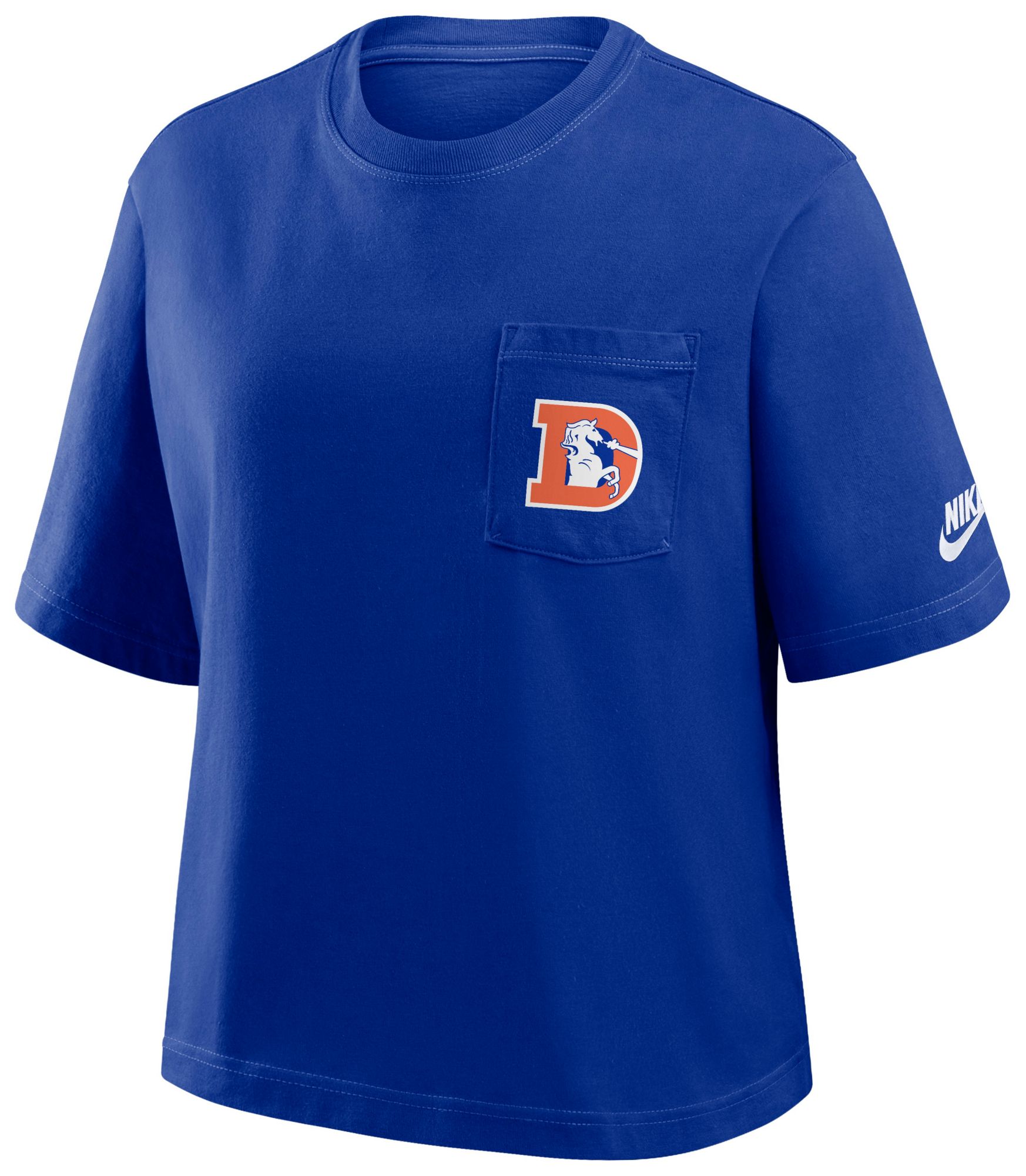 Nike Women's Denver Broncos Old Royal Rewind Pocket T-Shirt product image