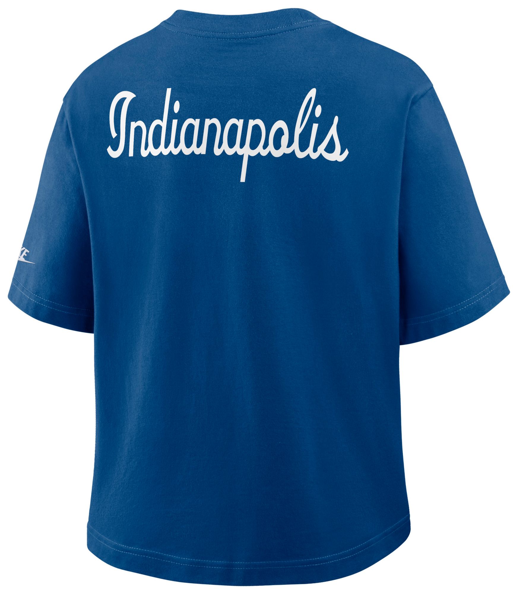 Nike Women's Indianapolis Colts Gym Blue Rewind Pocket T-Shirt product image