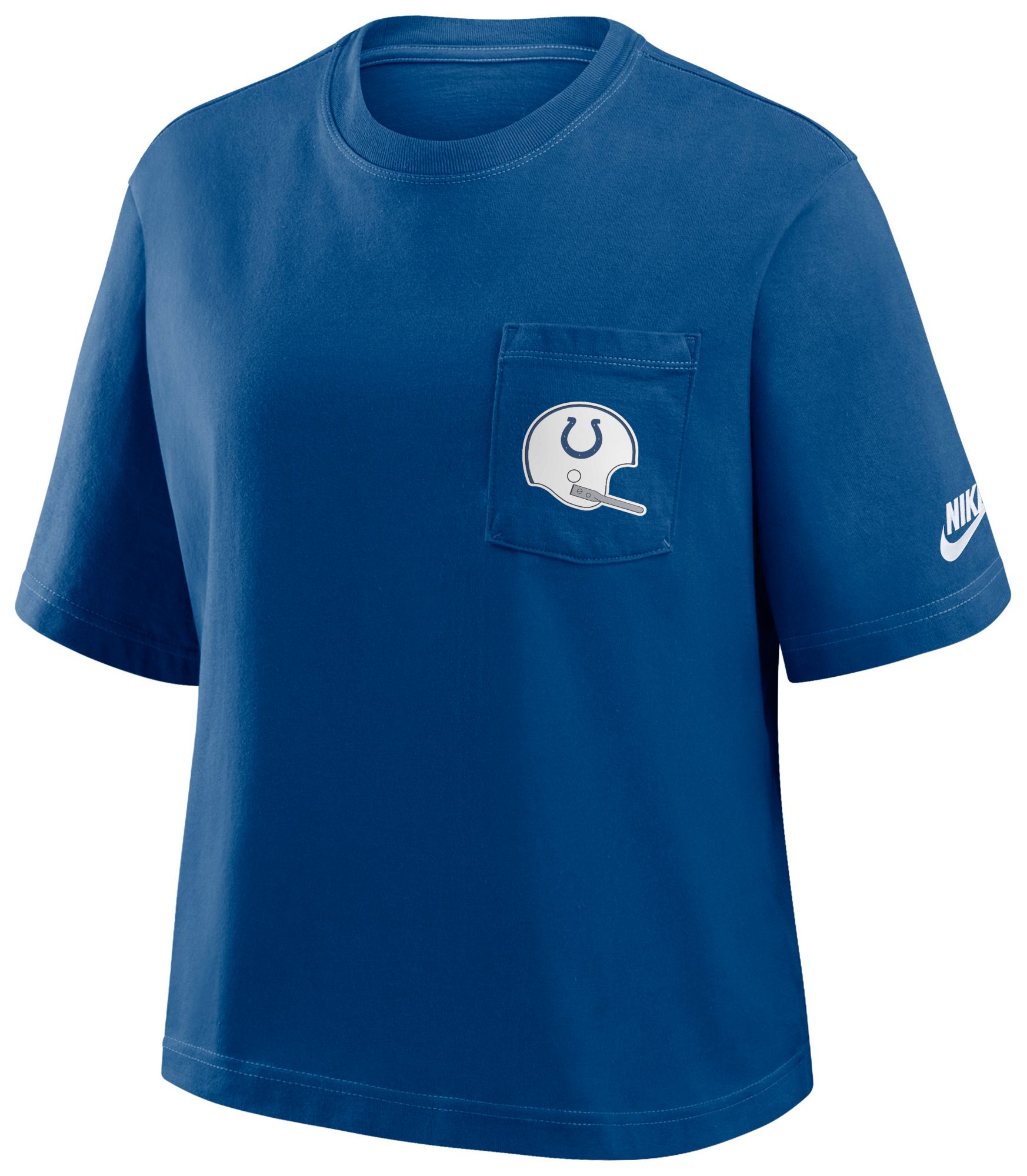 Nike Women's Indianapolis Colts Gym Blue Rewind Pocket T-Shirt product image