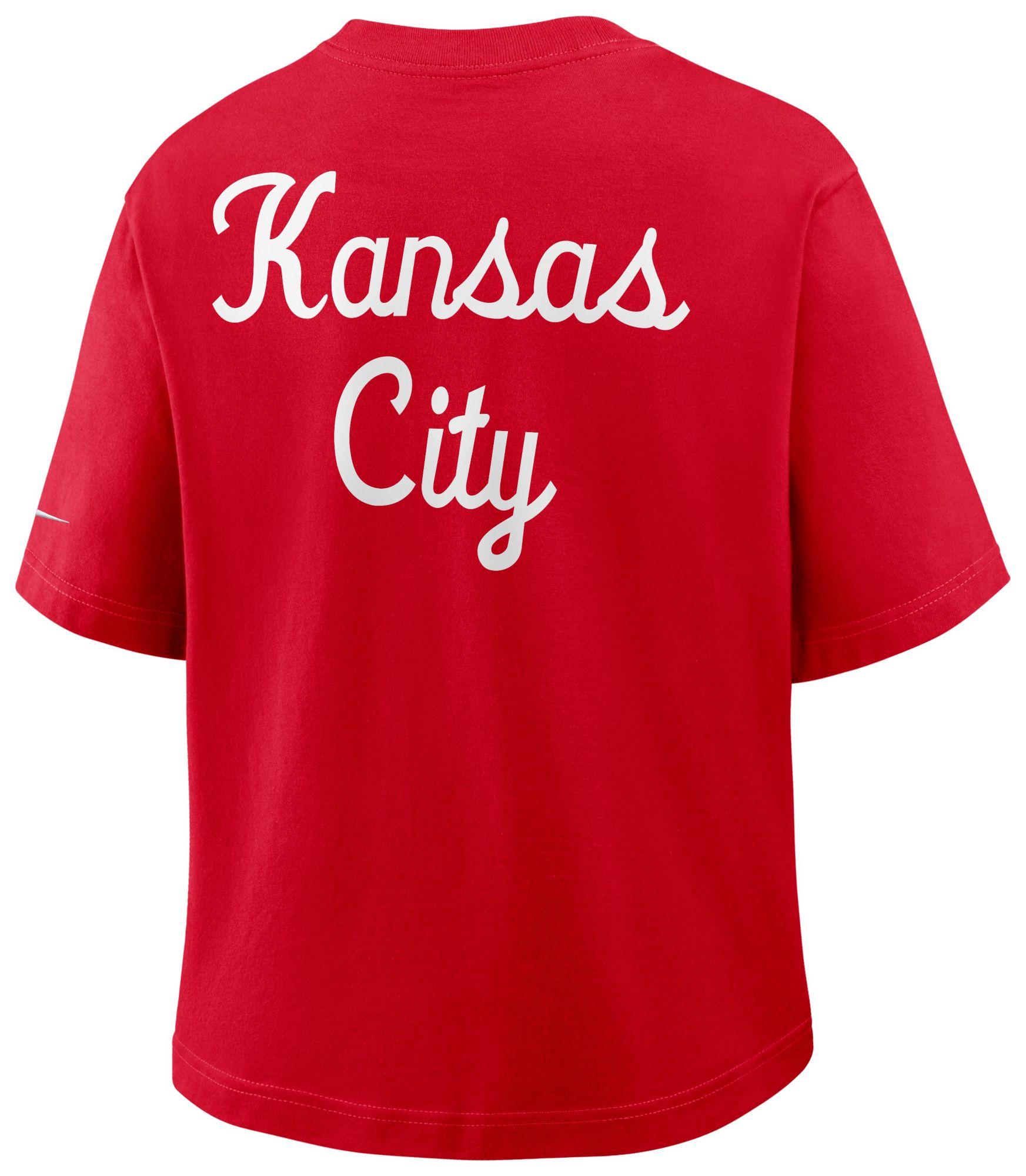 Nike Women's Kansas City Chiefs University Red Rewind Pocket T-Shirt product image