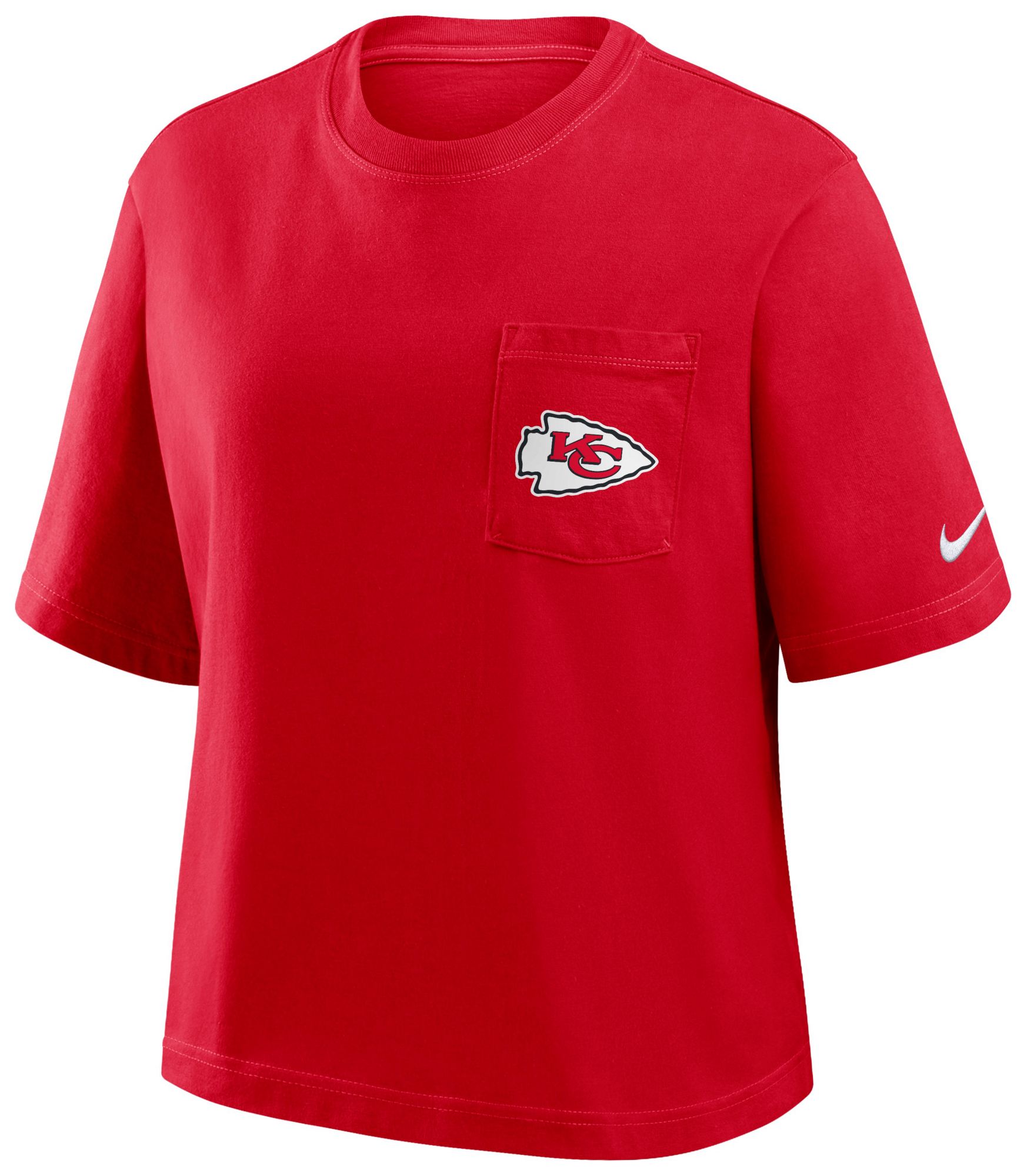 Nike Women's Kansas City Chiefs University Red Rewind Pocket T-Shirt product image