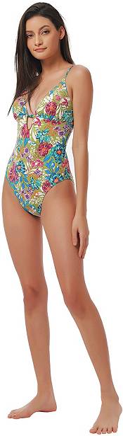 Lucky Brand Women's Shoreline Charm Plunge One-Piece Swimsuit product image