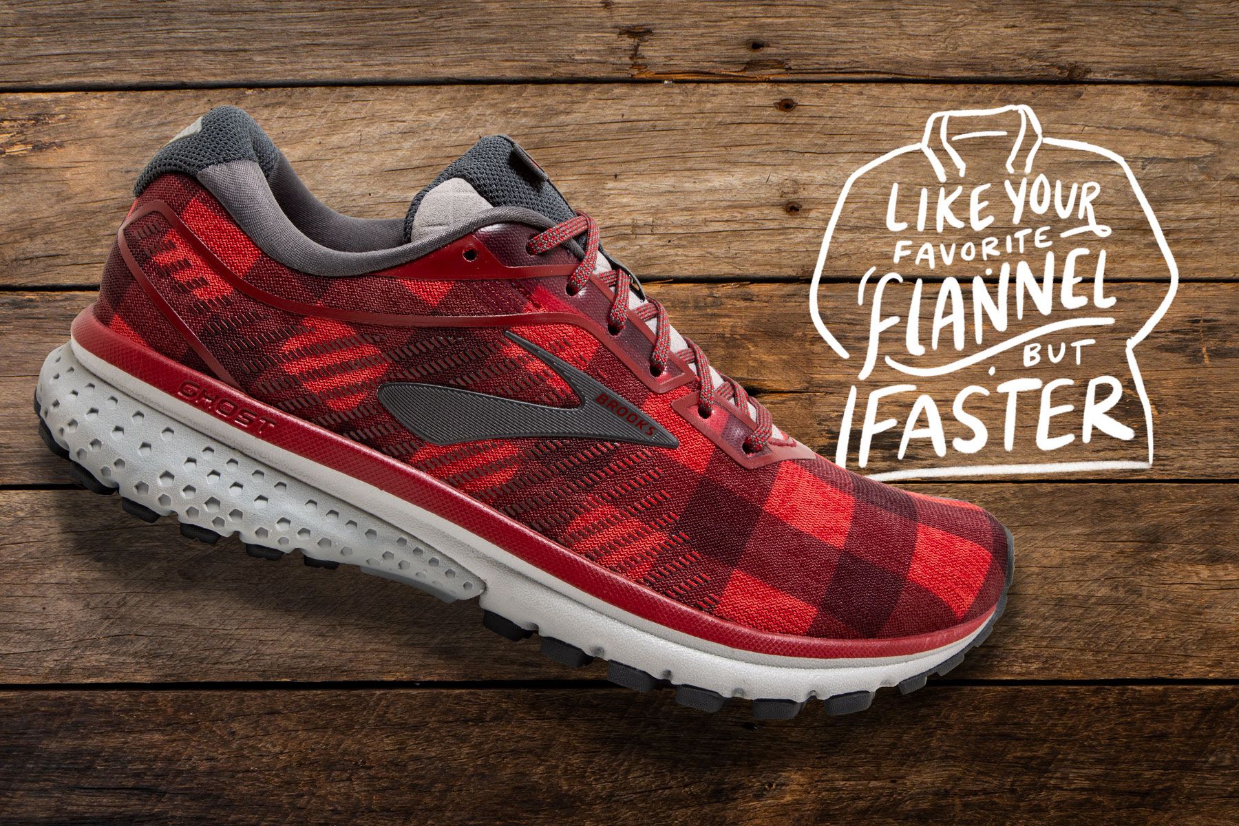 brooks ghost 12 red flannel