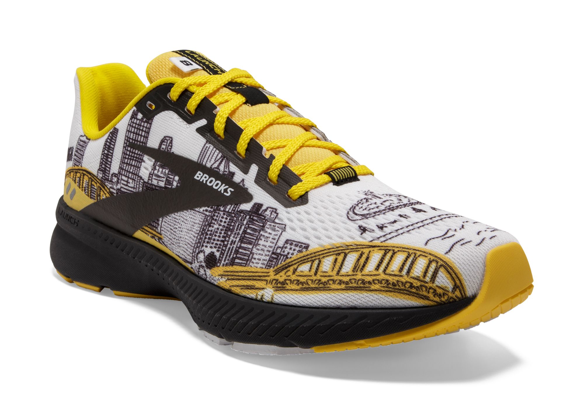 Brooks Women's Launch 8 Pittsburgh Running Shoes Big Apple Buddy