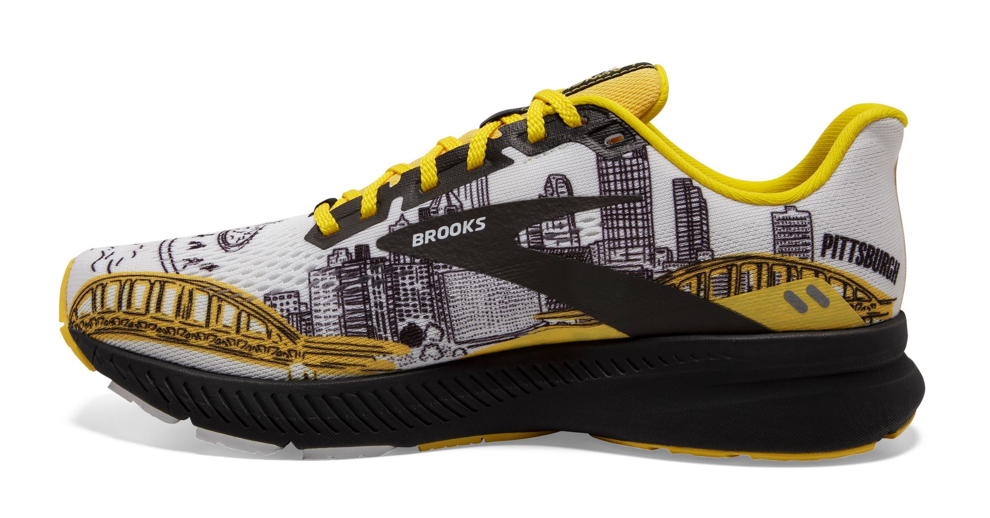 Brooks Women #39 s Launch 8 Pittsburgh Running Shoes Big Apple Buddy