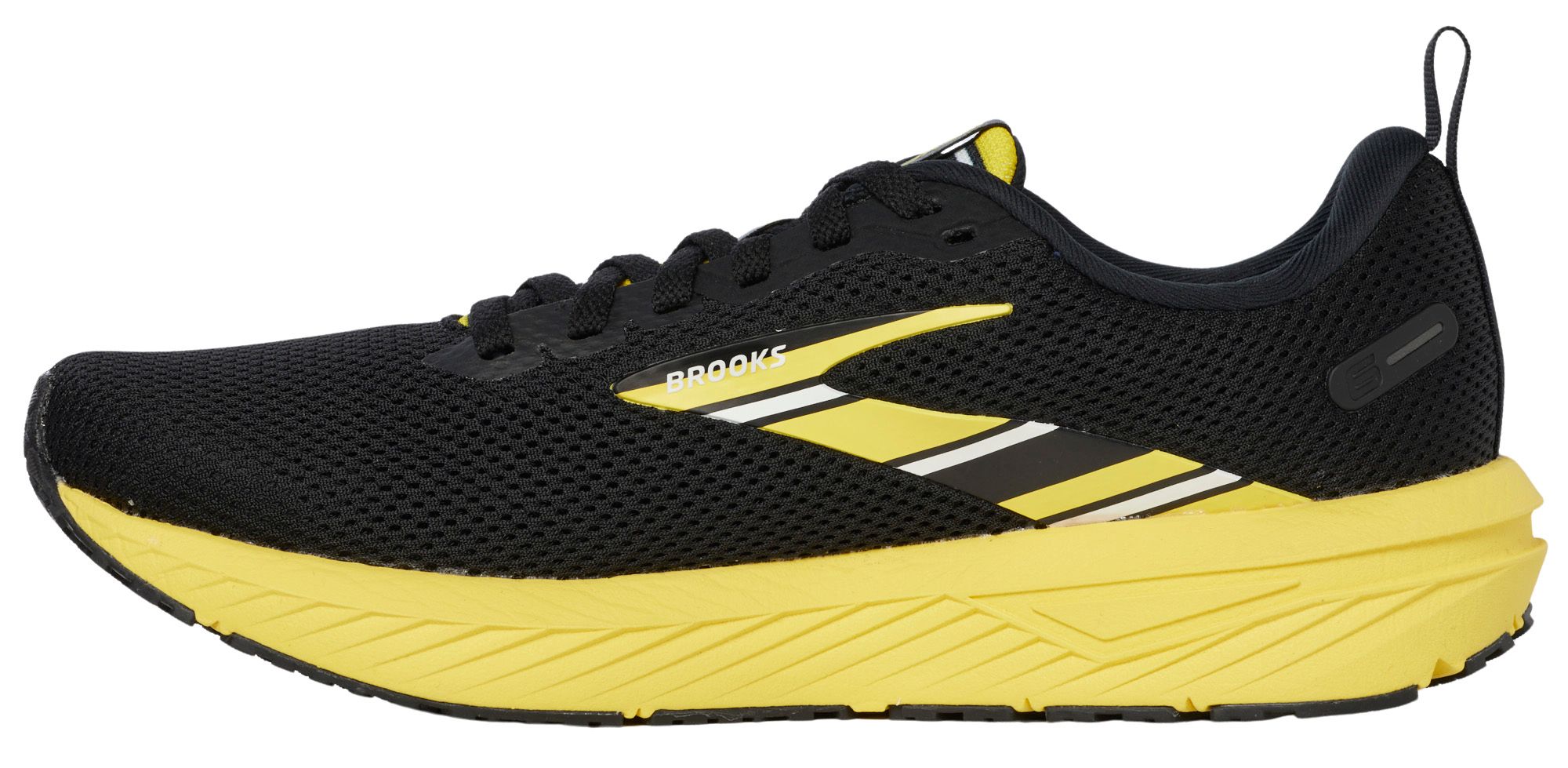 Brooks Women's Pittsburgh Marathon Revel 6 Running Shoes - Black/Yellow/White - Medium/B