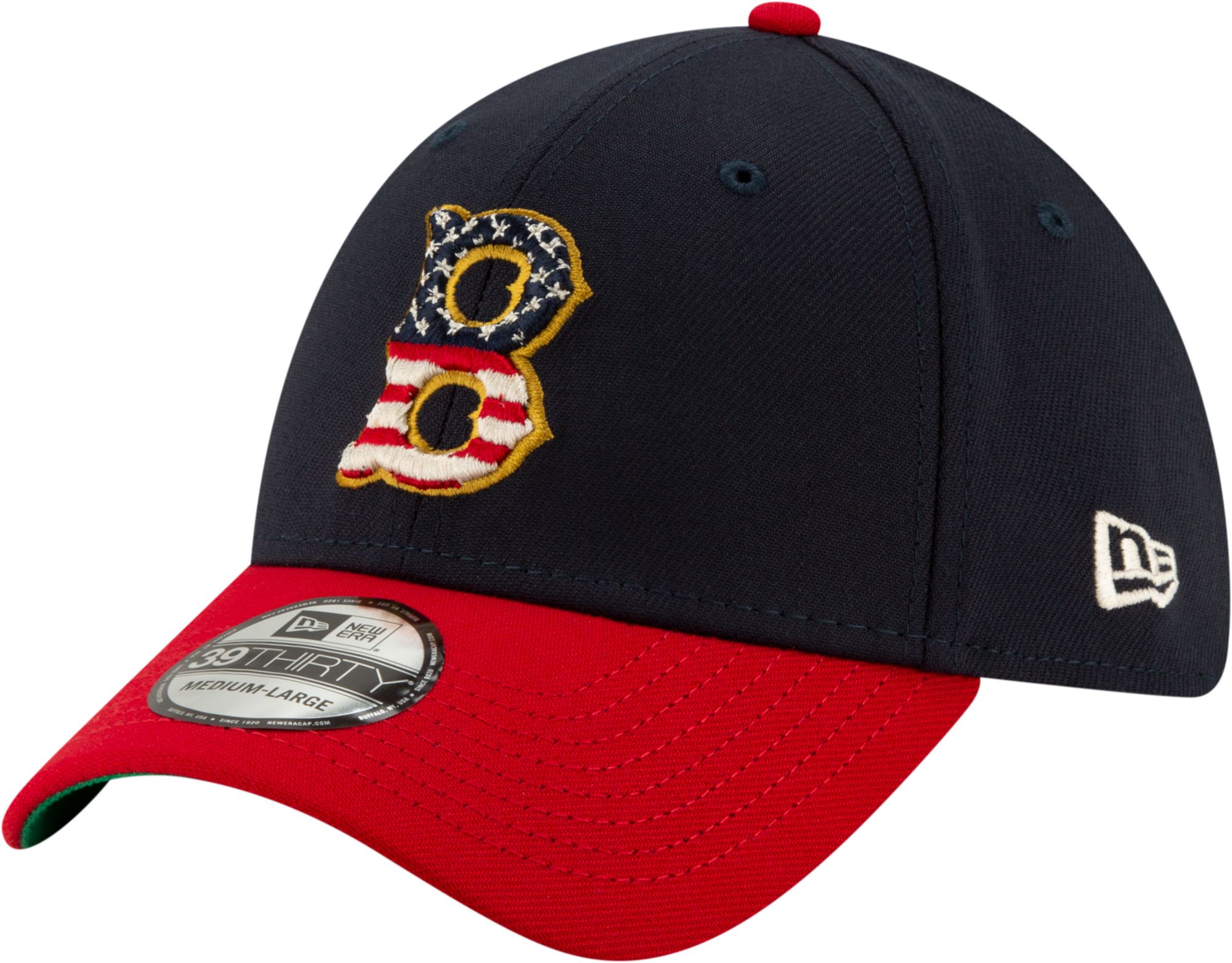 New Era Men's Boston Red Sox 39thirty 2019 4th Of July Stretch Fit Hat ...