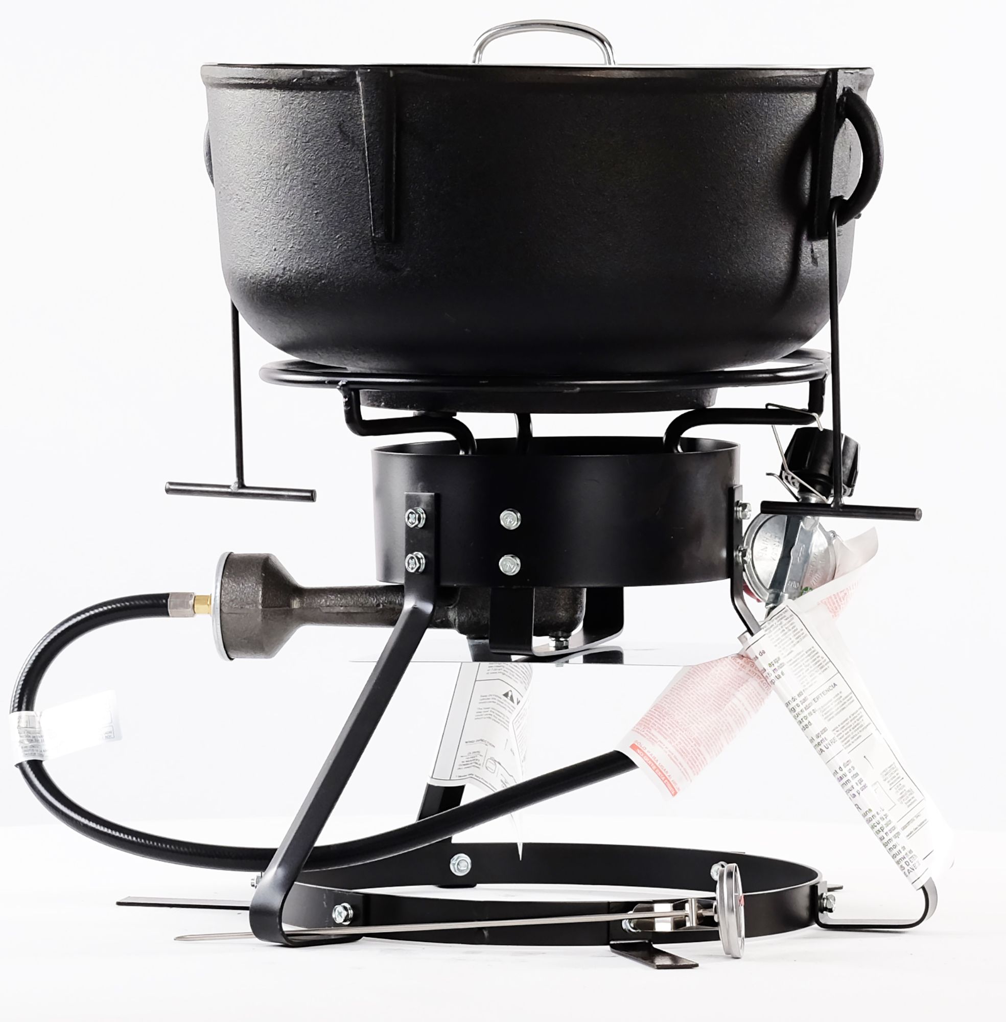 King Kooker 4 Gallon Cast Iron Jambalaya Pot and Cooker Package product image