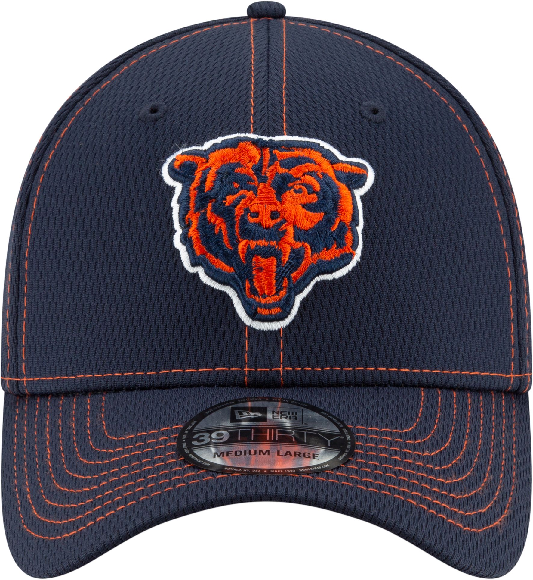new era men's salute to service chicago bears 39thirty olive stretch fit hat