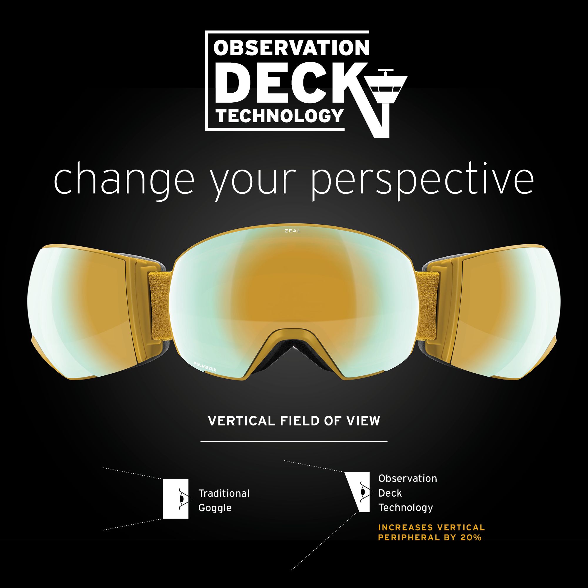 Zeal Unisex Optics Hangfire ODT Snow Goggles product image