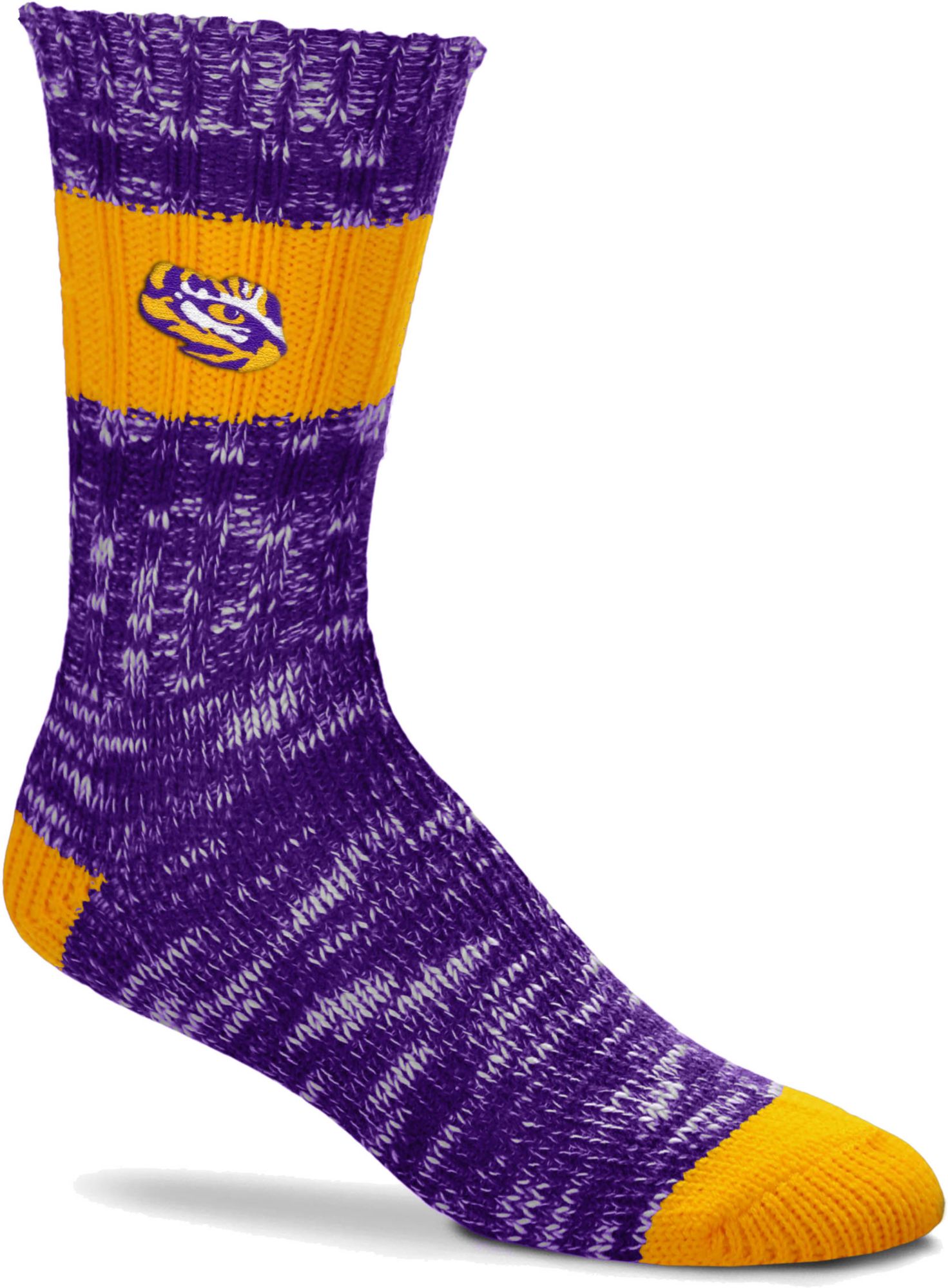 For Bare Feet LSU Tigers Alpine Crew Socks product image