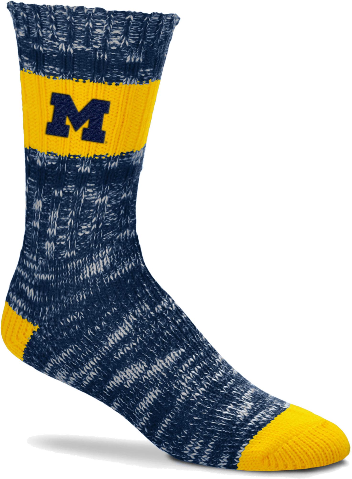 For Bare Feet Michigan Wolverines Alpine Crew Socks product image