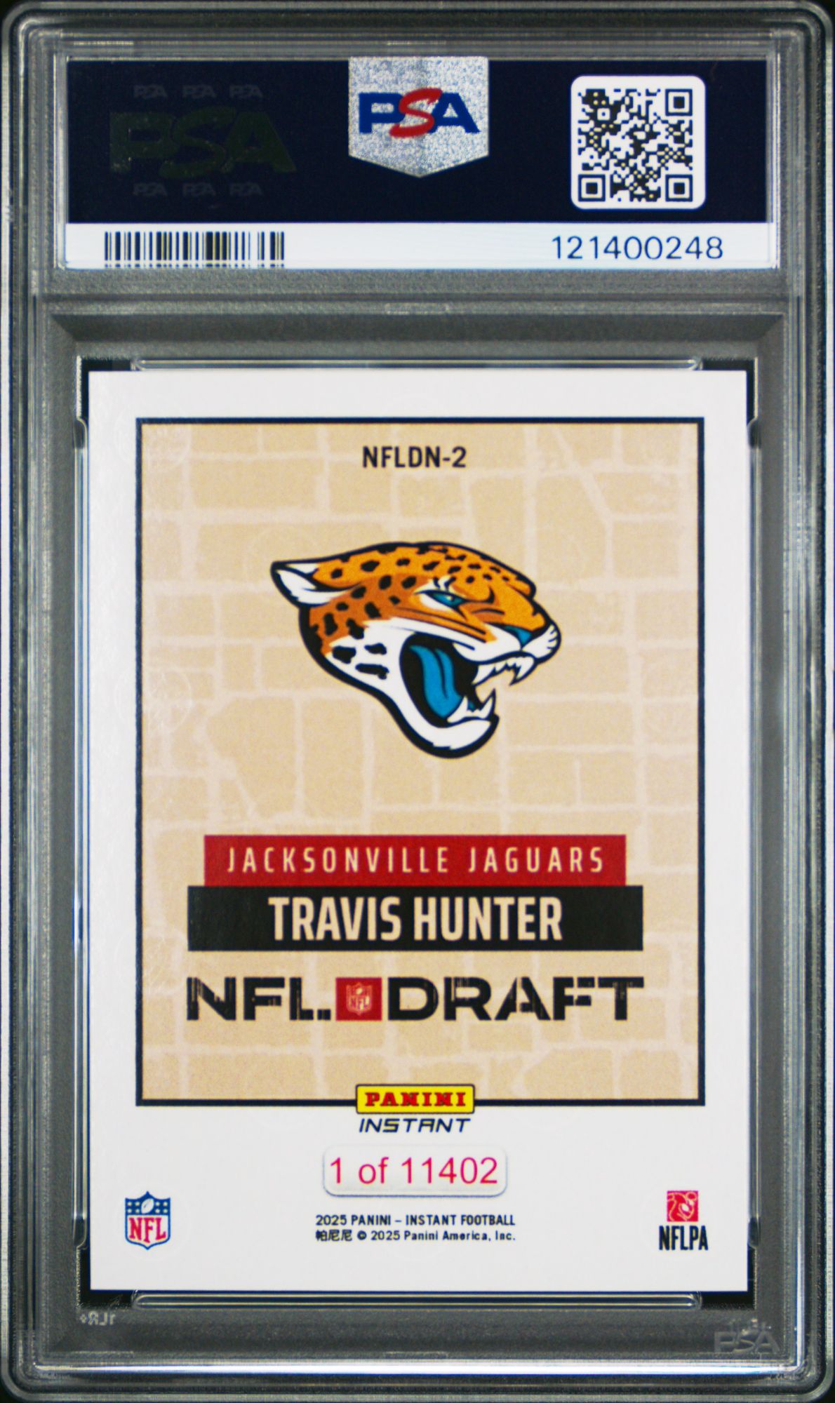 2025 Panini Instant NFL Draft Night NFLDN2 Travis Hunter PSA 10 product image