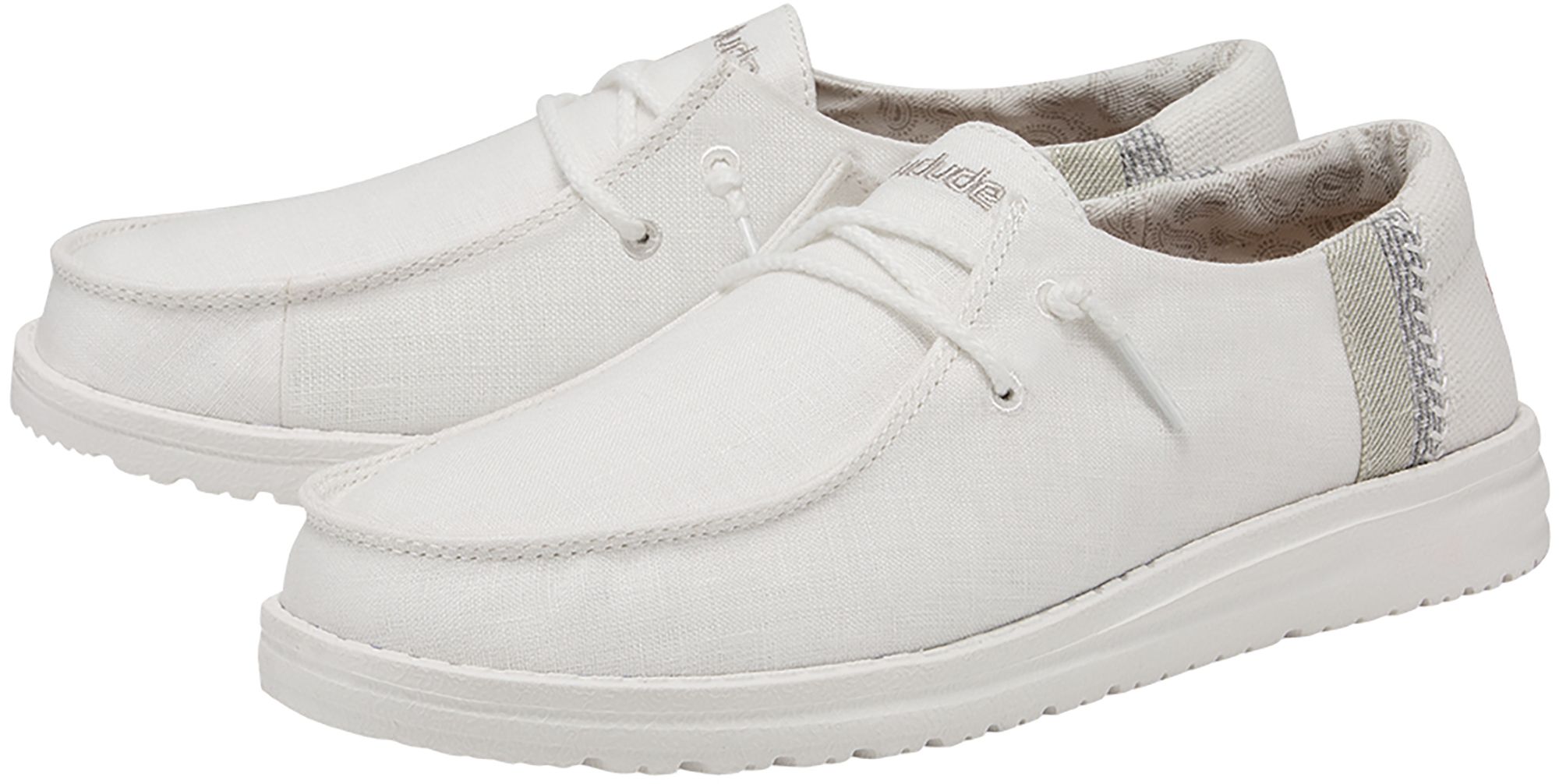 Hey Dude Women's Wendy Linen White Loafers product image