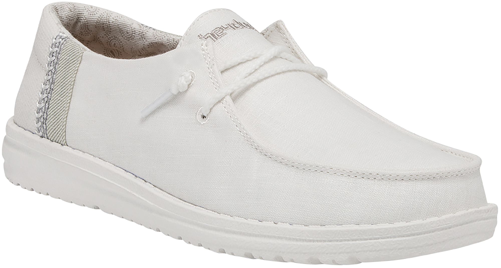 Hey Dude Women's Wendy Linen White Loafers product image