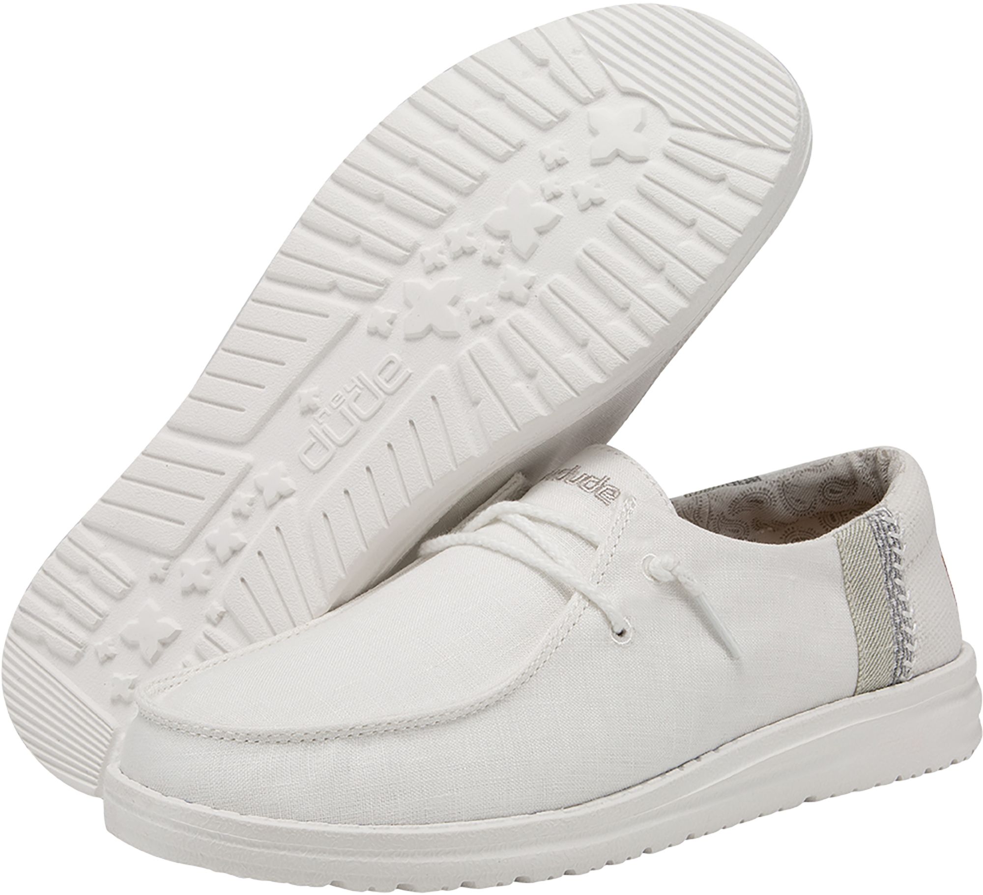 Hey Dude Women's Wendy Linen White Loafers product image