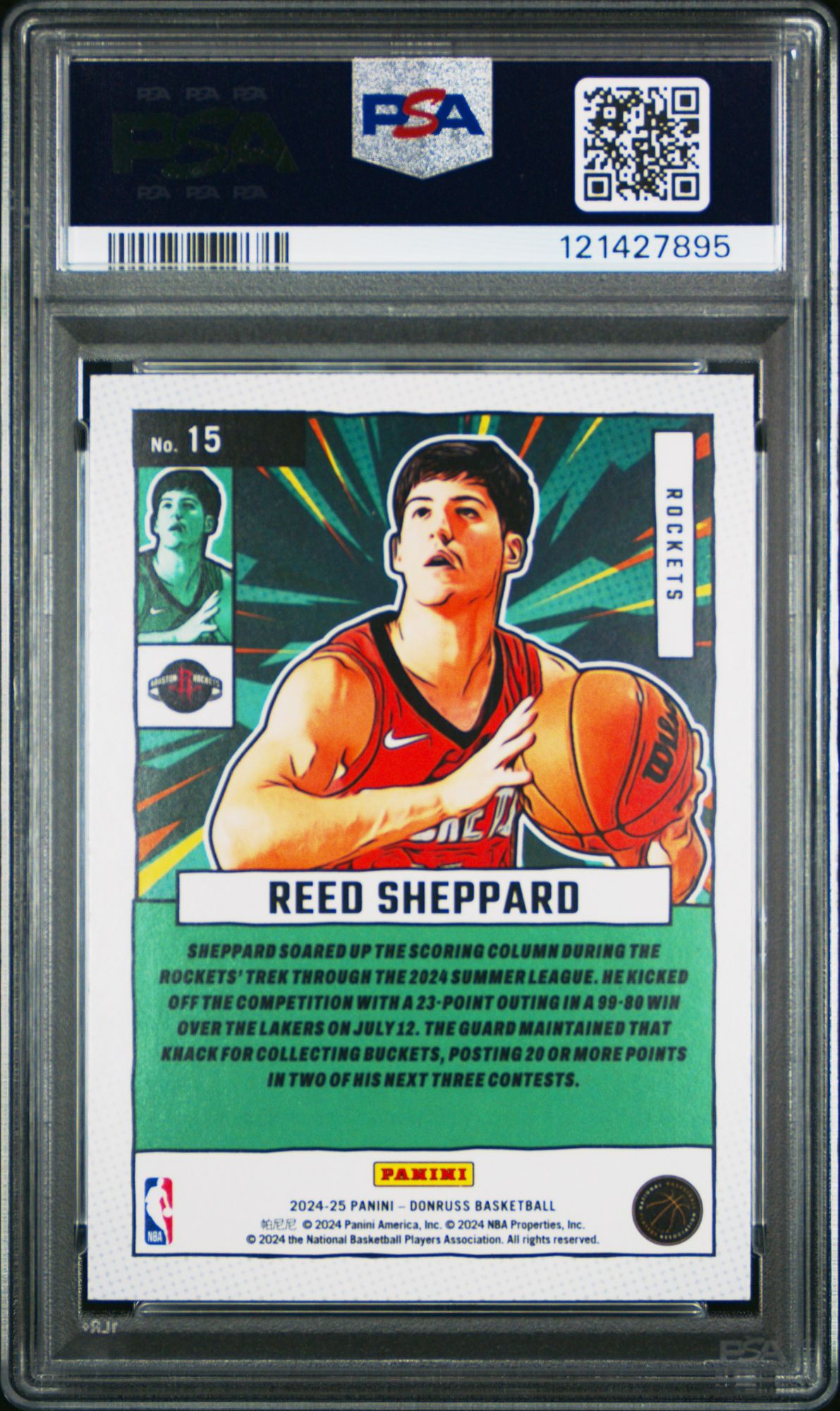 2024 Panini Donruss Net Marvels 15 Reed Sheppard PSA 10 product image