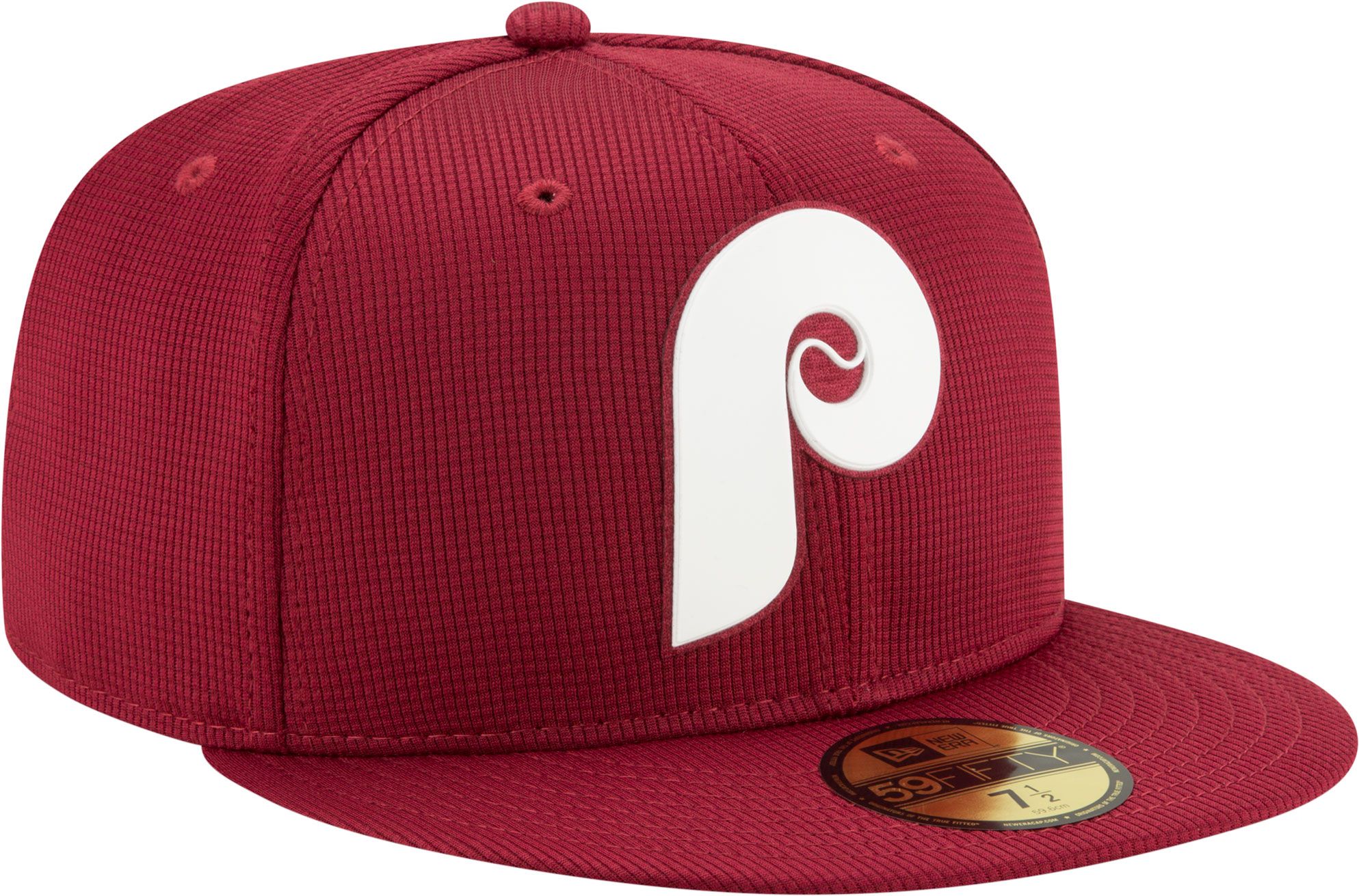 New Era Men's Philadelphia Phillies Maroon 59fifty Clubhouse Fitted Hat Big Apple Buddy