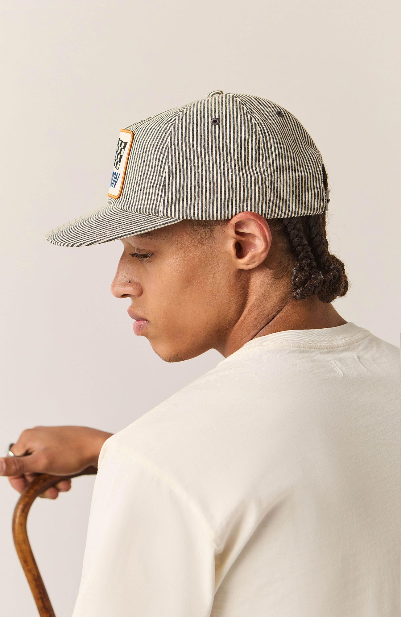 Brixton Union 76 Finish Line Snapback Hat product image