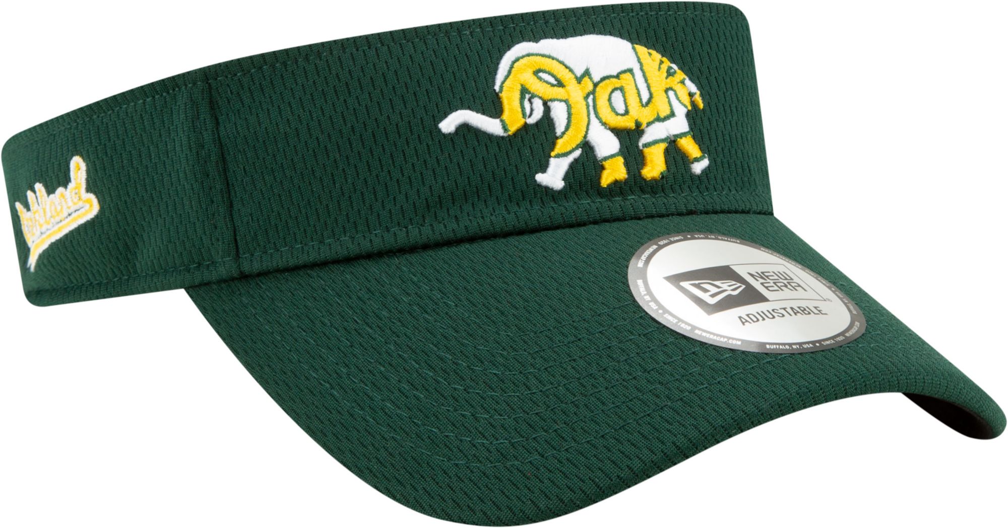 New Era Men's Athletics Batting Practice Green Visor product image