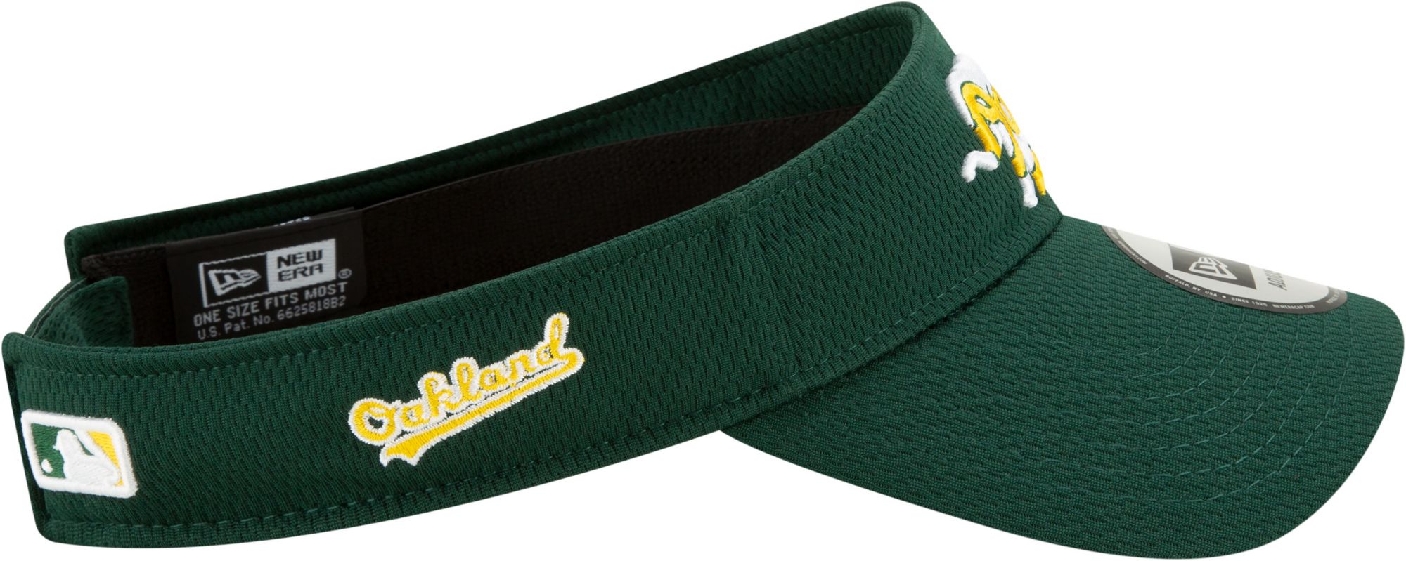 New Era Men's Athletics Batting Practice Green Visor product image