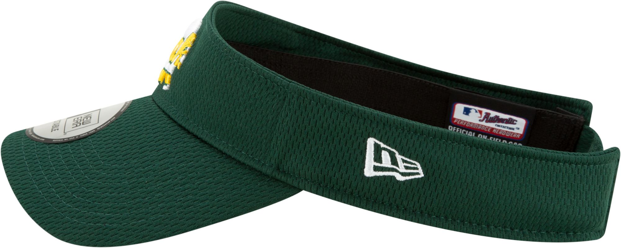 New Era Men's Athletics Batting Practice Green Visor product image