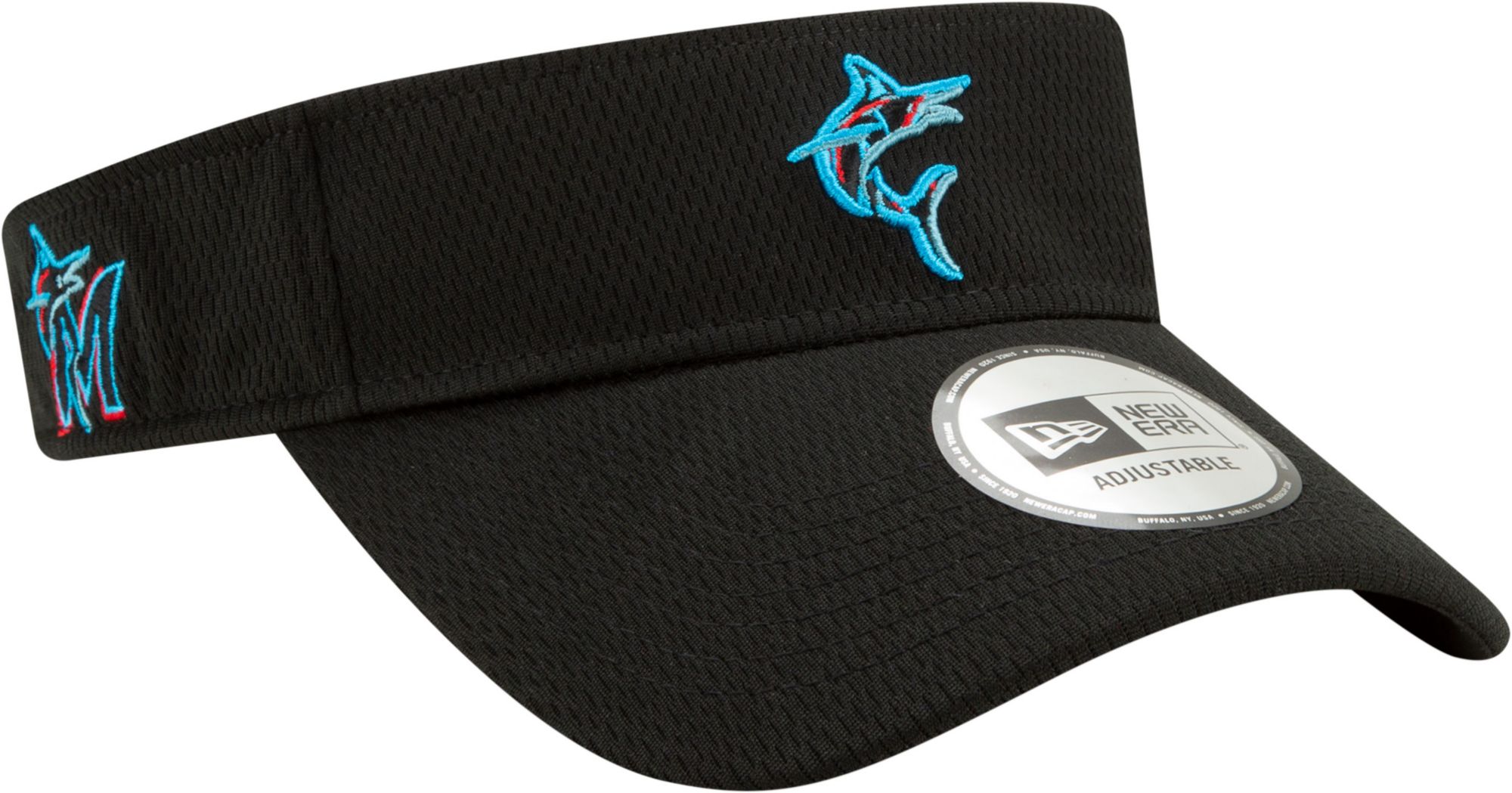 New Era Men's Miami Marlins Black Batting Practice Visor product image
