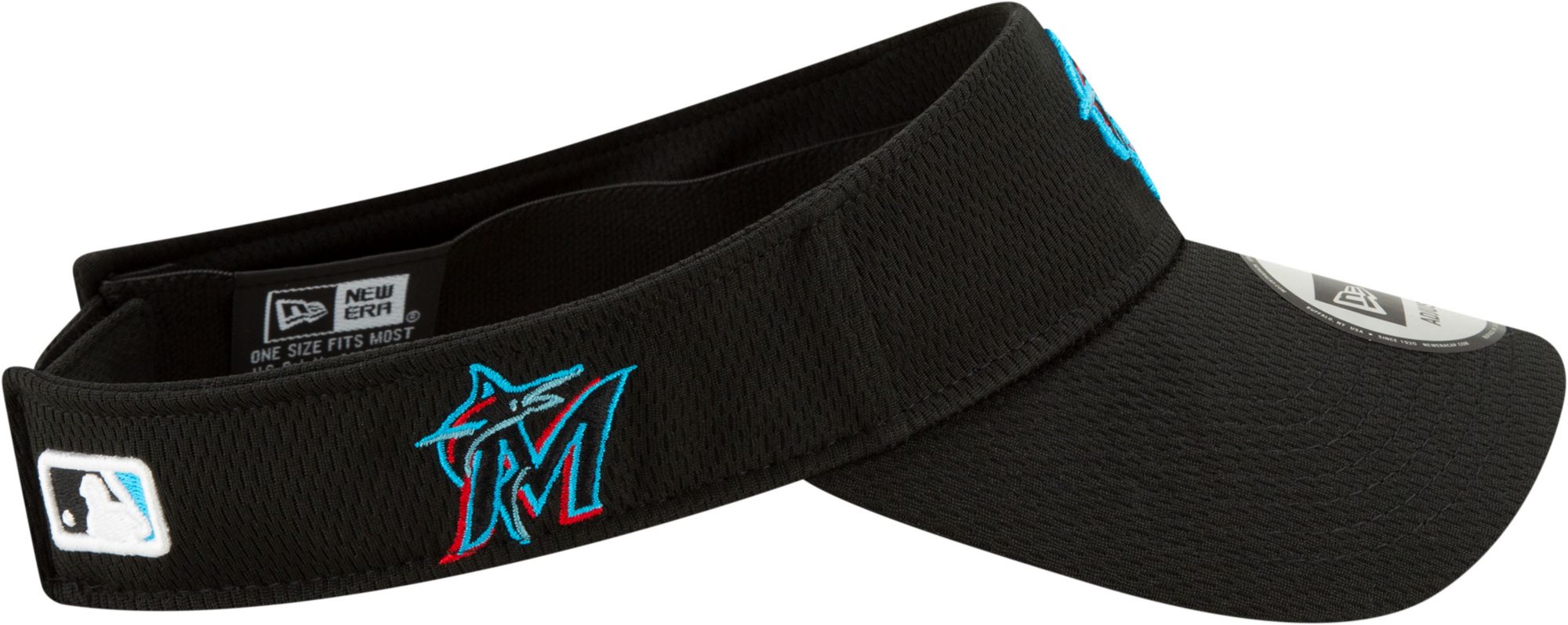 New Era Men's Miami Marlins Black Batting Practice Visor product image