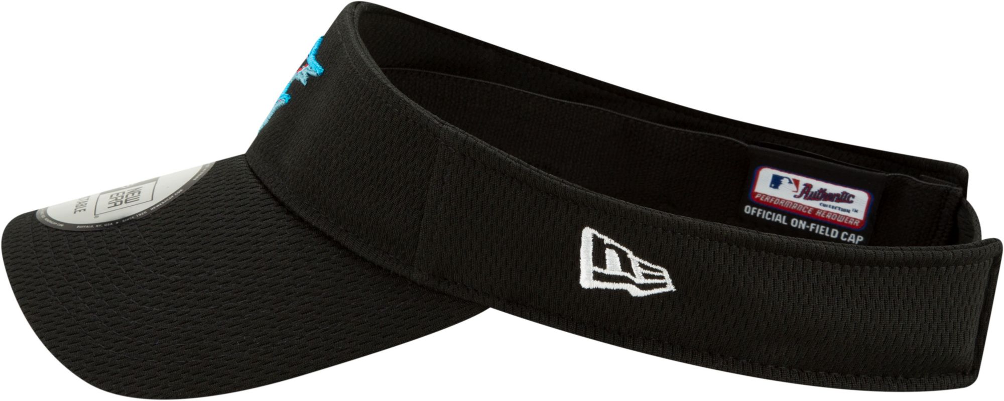 New Era Men's Miami Marlins Black Batting Practice Visor product image