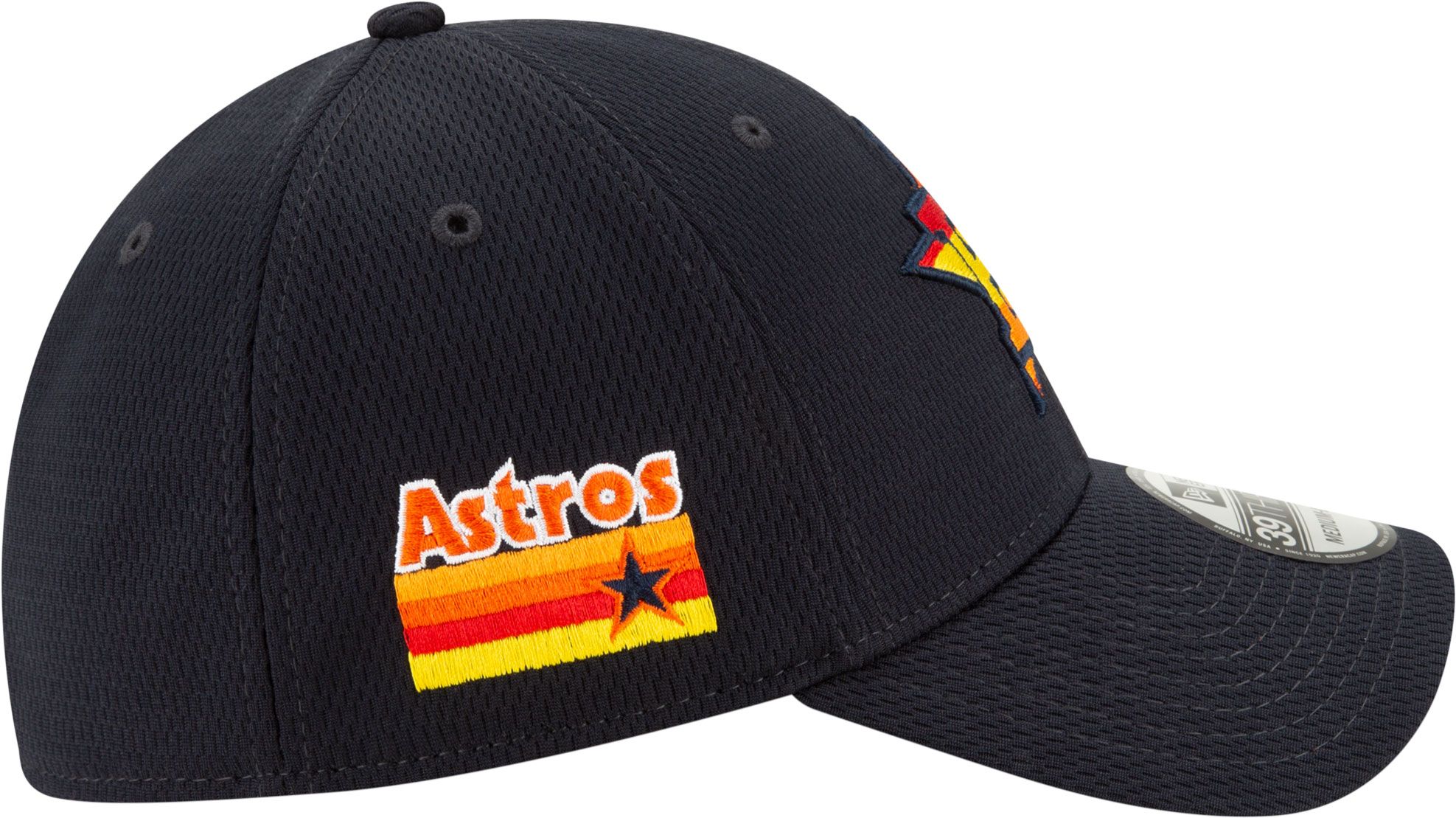 New Era Adult Houston Astros 39Thirty Navy Batting Practice Stretch Fit Hat product image