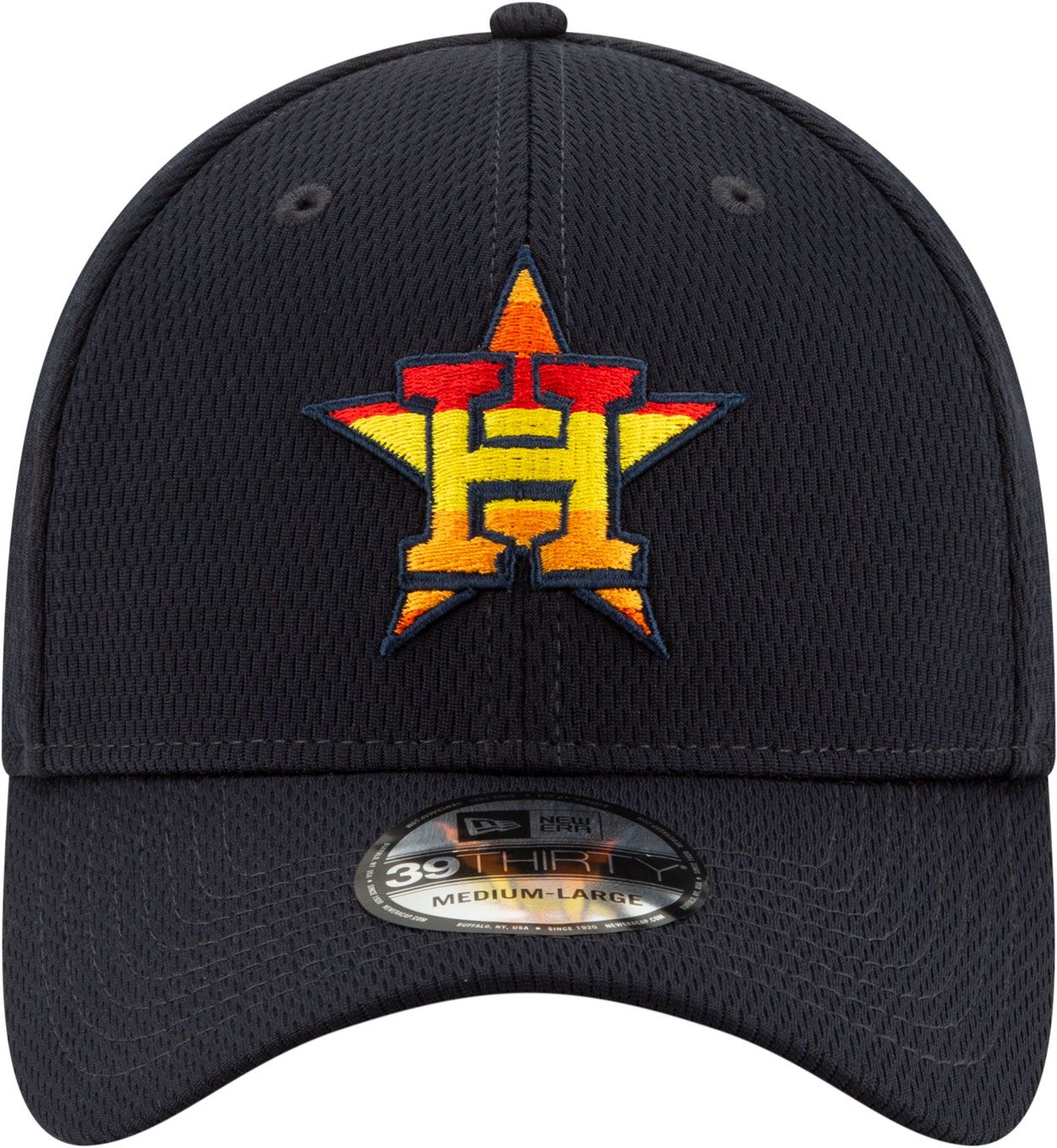 New Era Adult Houston Astros 39Thirty Navy Batting Practice Stretch Fit Hat product image