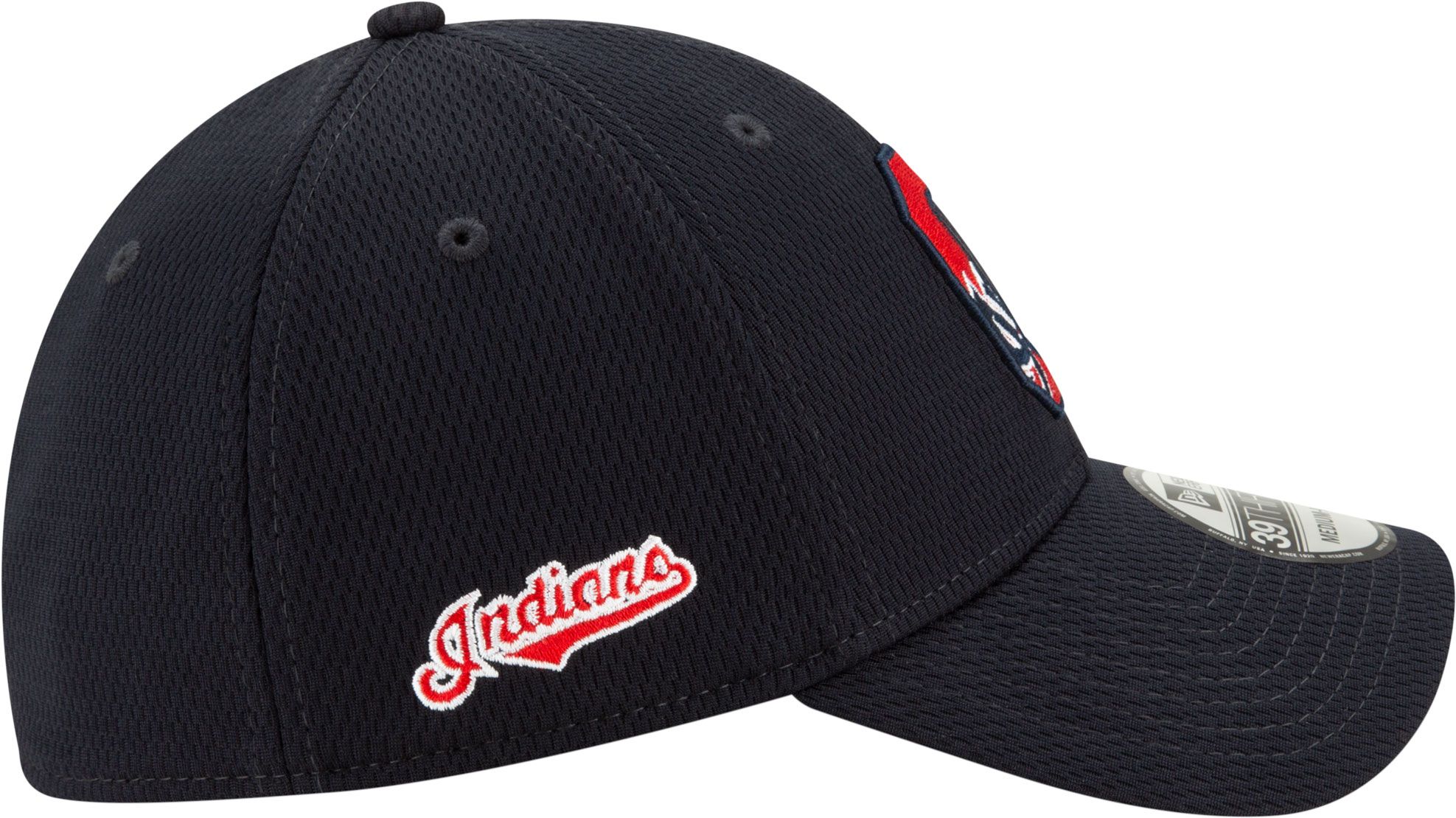 New Era Men's Cleveland Indians 39Thirty Navy Batting Practice Stretch Fit Hat product image