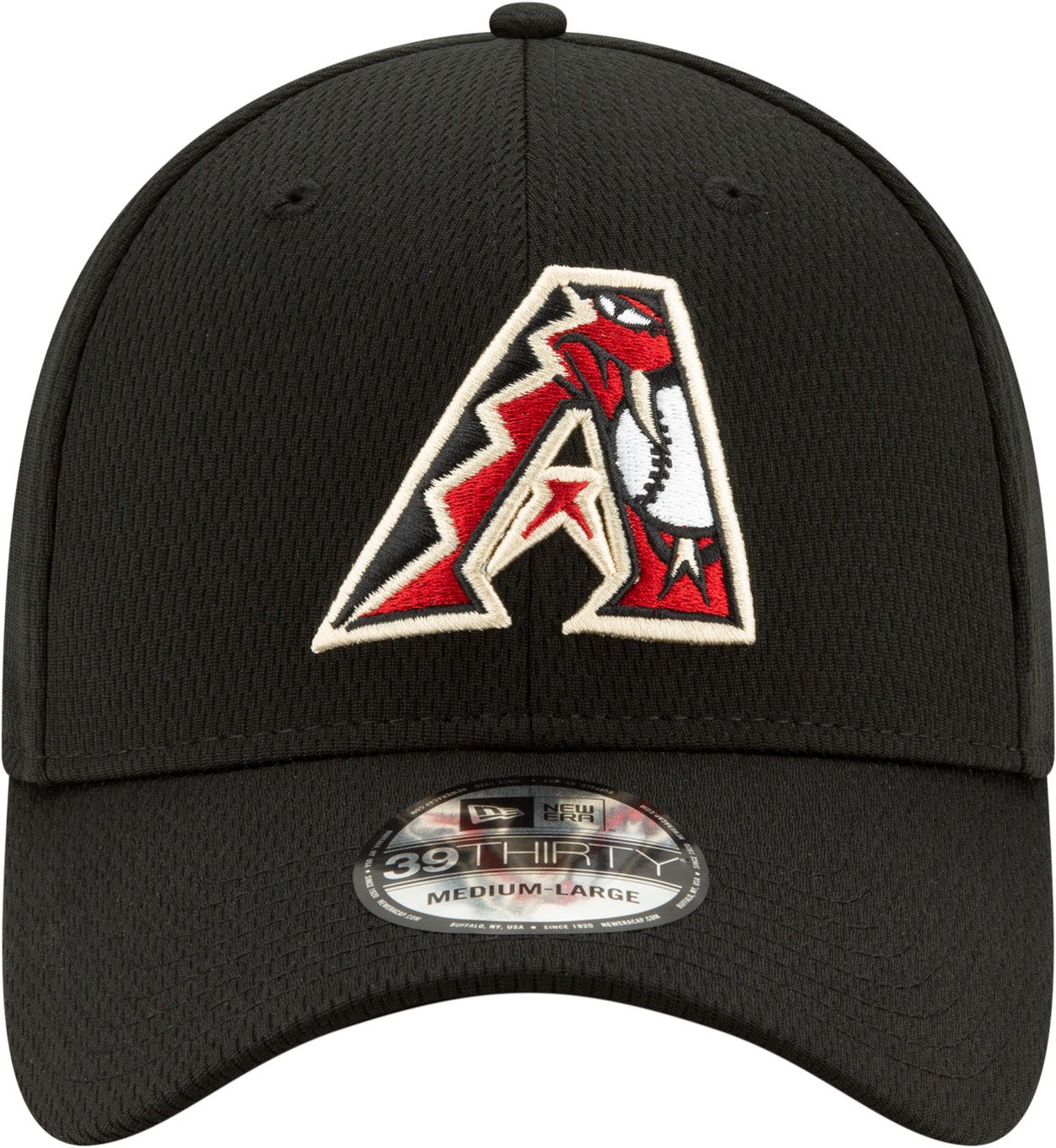 New Era Men's Arizona Diamondbacks 39Thirty Black Batting Practice Stretch Fit Hat product image
