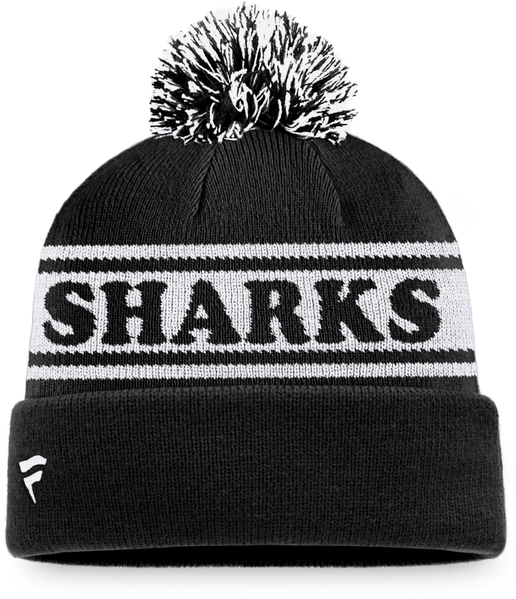 NHL San Jose Sharks Vintage Sports Resort Pom Knit Beanie product image