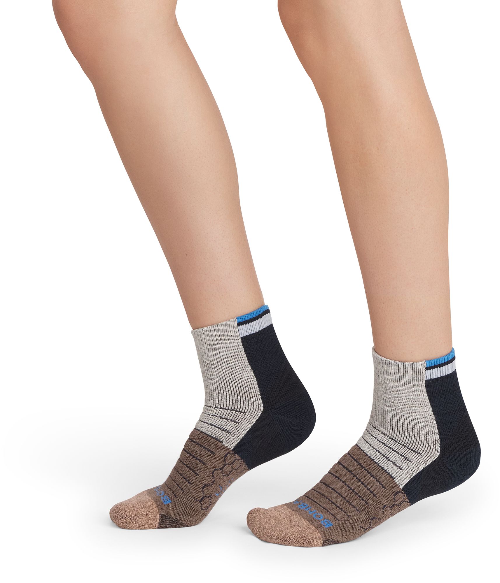 Bombas Solid Colorblock Marl Quarter Sock - 1 Pack product image