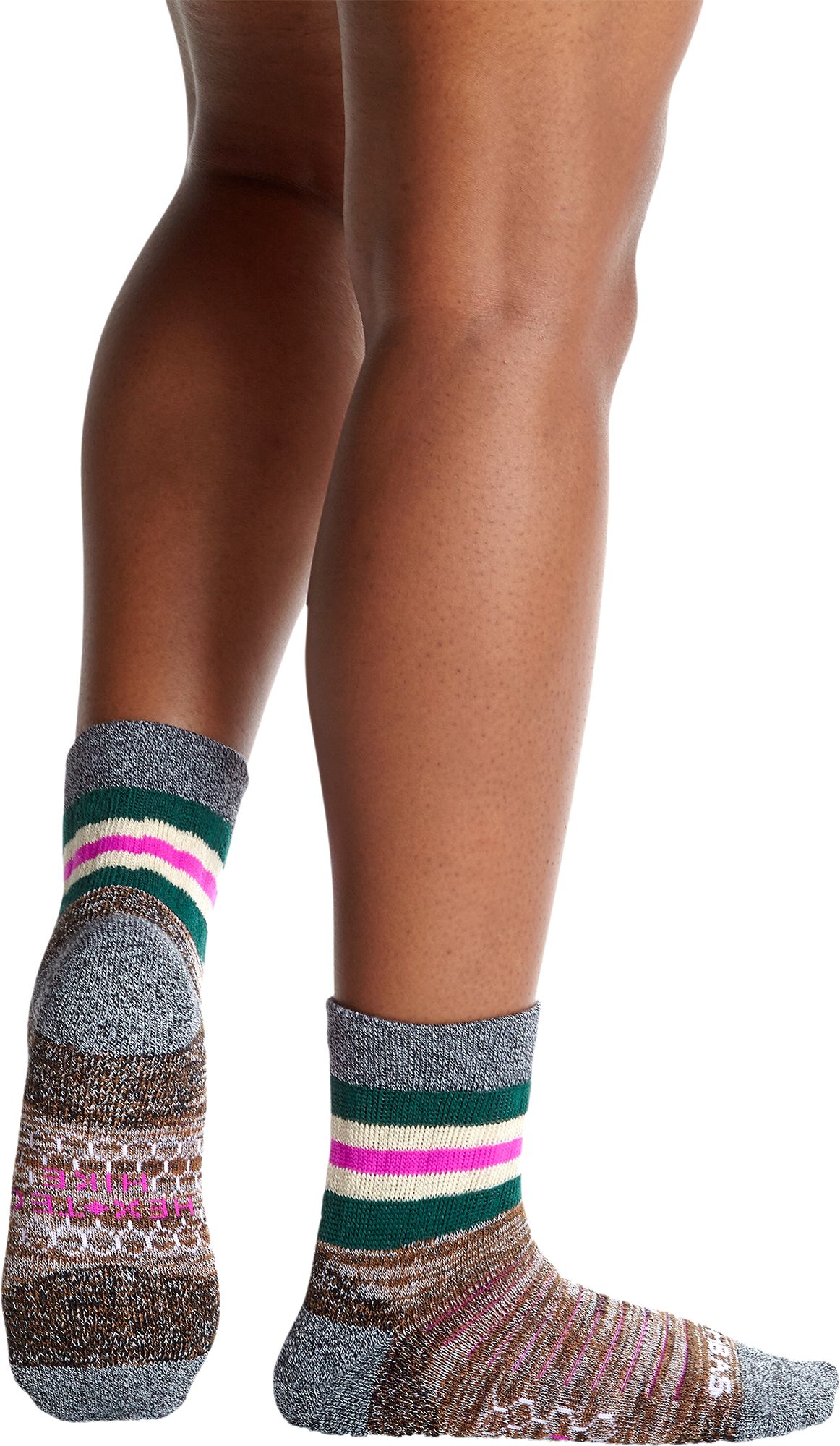 Bombas Unisex Multi Stripe Hiking Quarter Socks product image