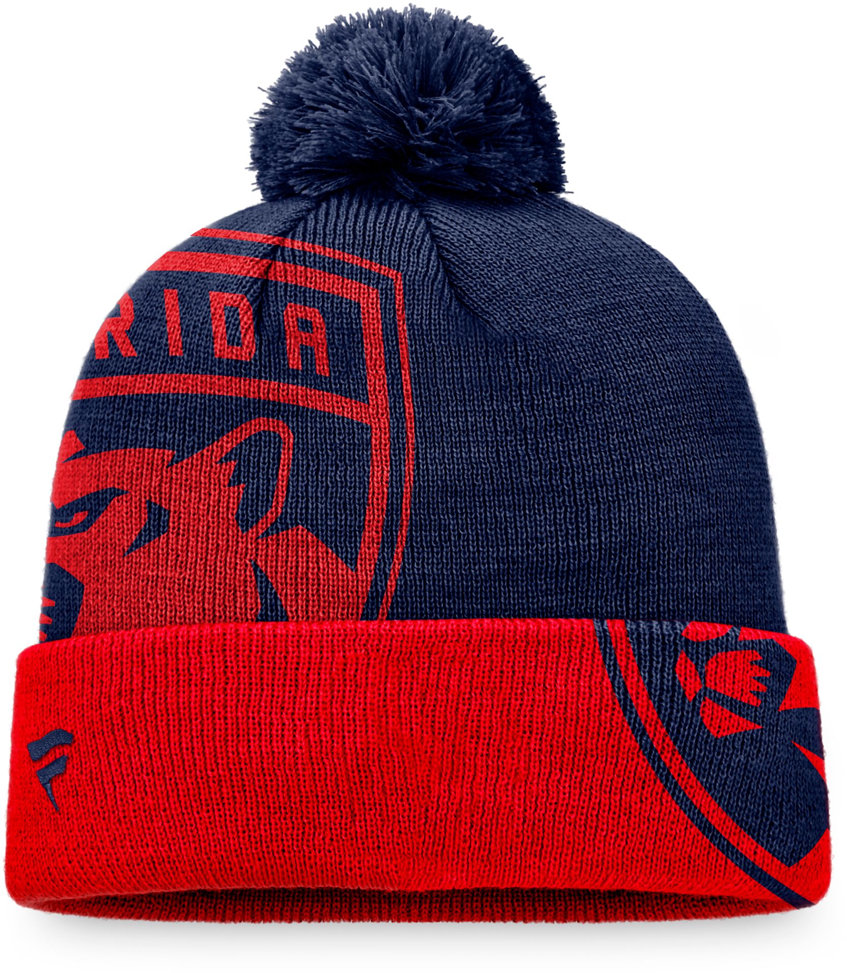 NHL Florida Panthers Block Party Cuffed Pom Knit Beanie product image