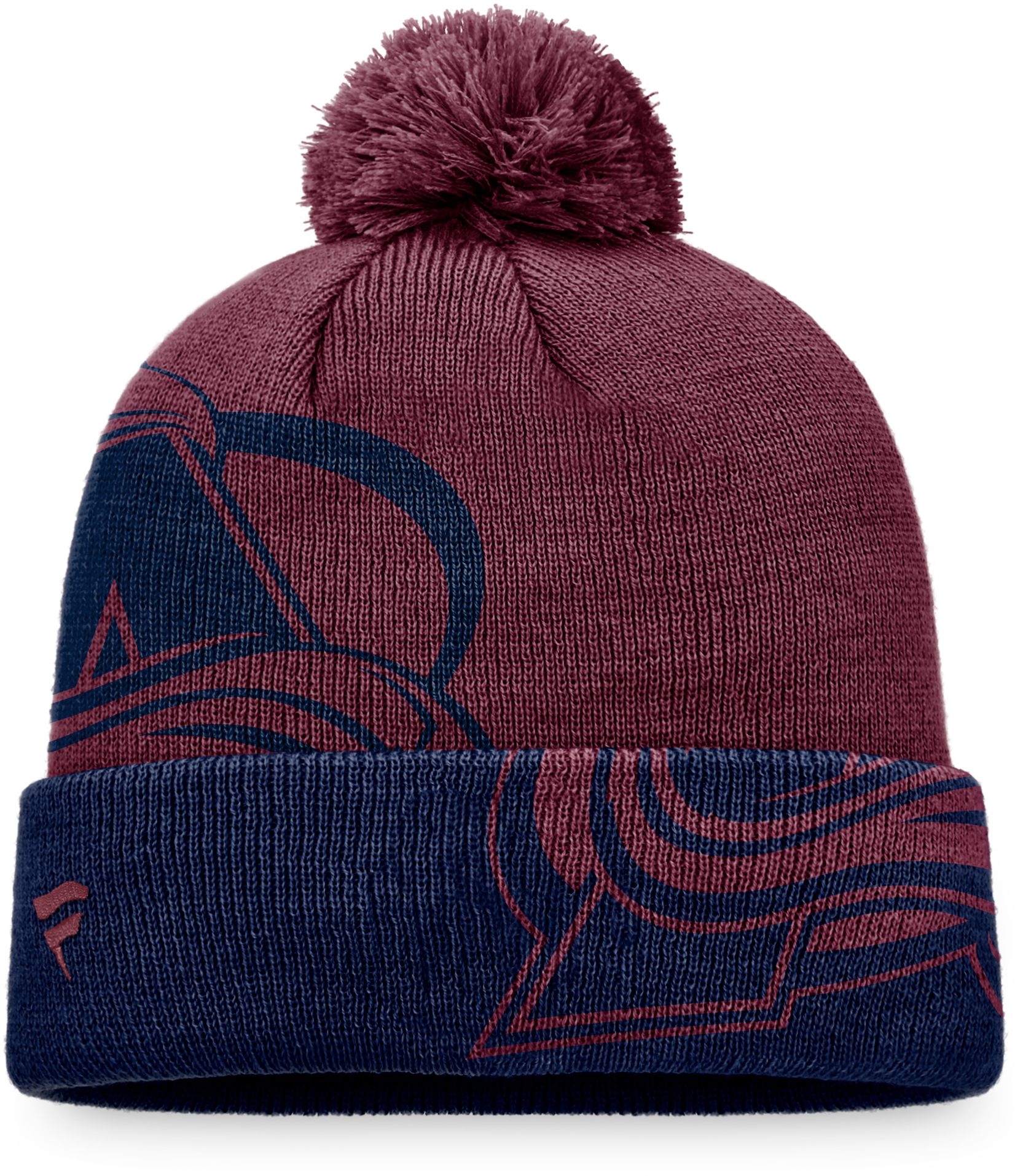 NHL Colorado Avalanche Block Party Cuffed Pom Knit Beanie product image