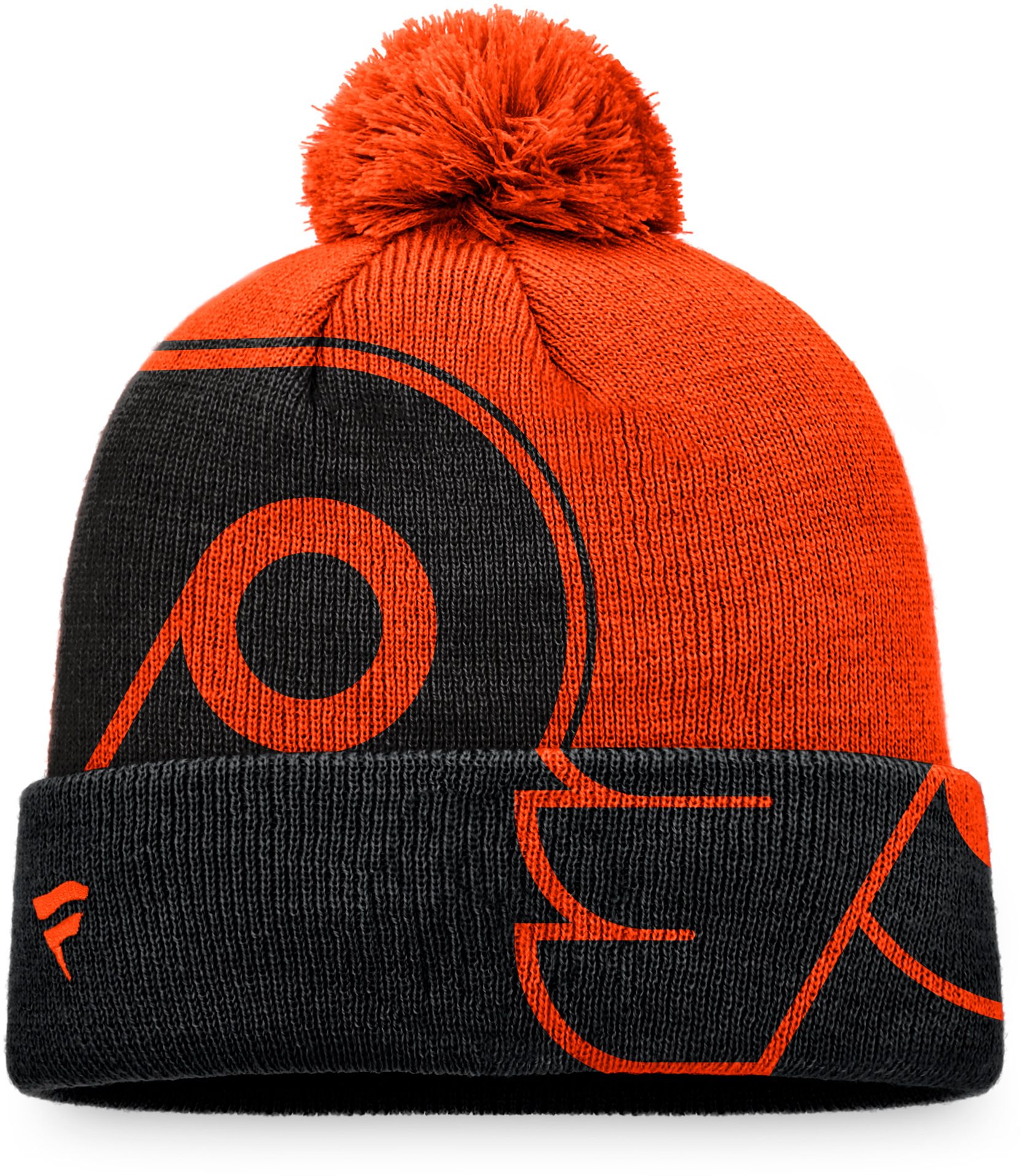 NHL Philadelphia Flyers Block Party Cuffed Pom Knit Beanie product image
