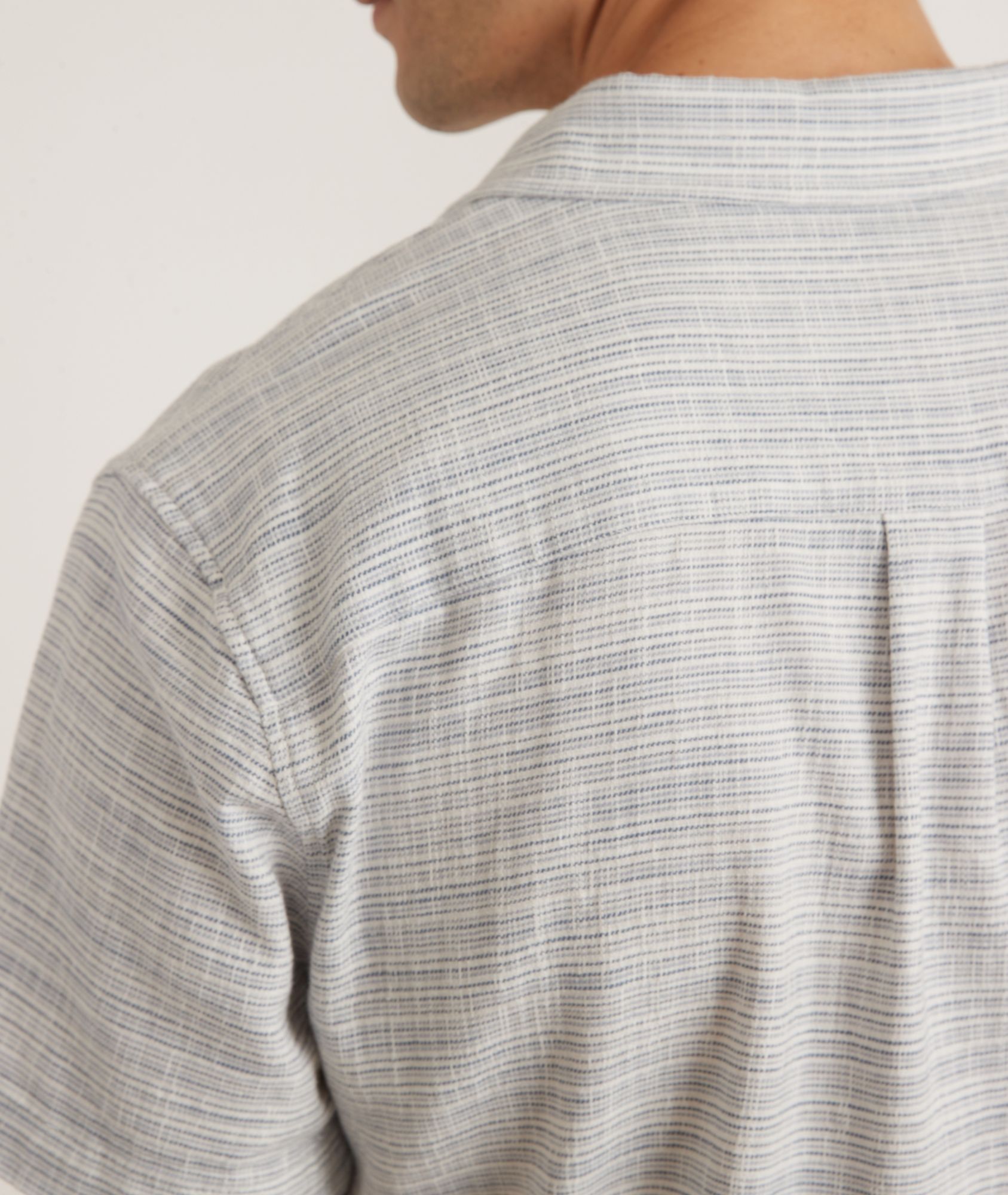 Marine Layer Mens' M Stretch Selvage Stripe Long Sleeves Shirt product image