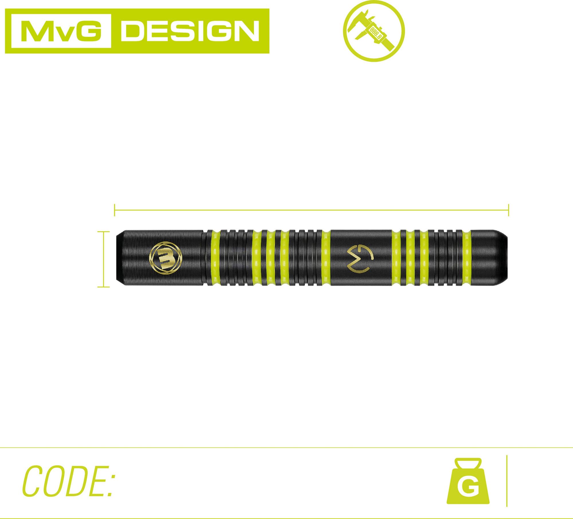 WINMAU Mvg Ambition Brass 24g Darts product image